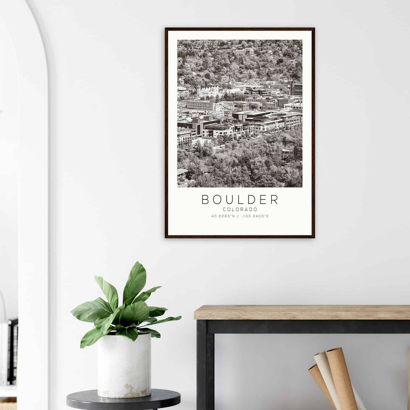 Deerfield Kansas Map Poster, Modern Home Decor Wall Art Print (Copy)