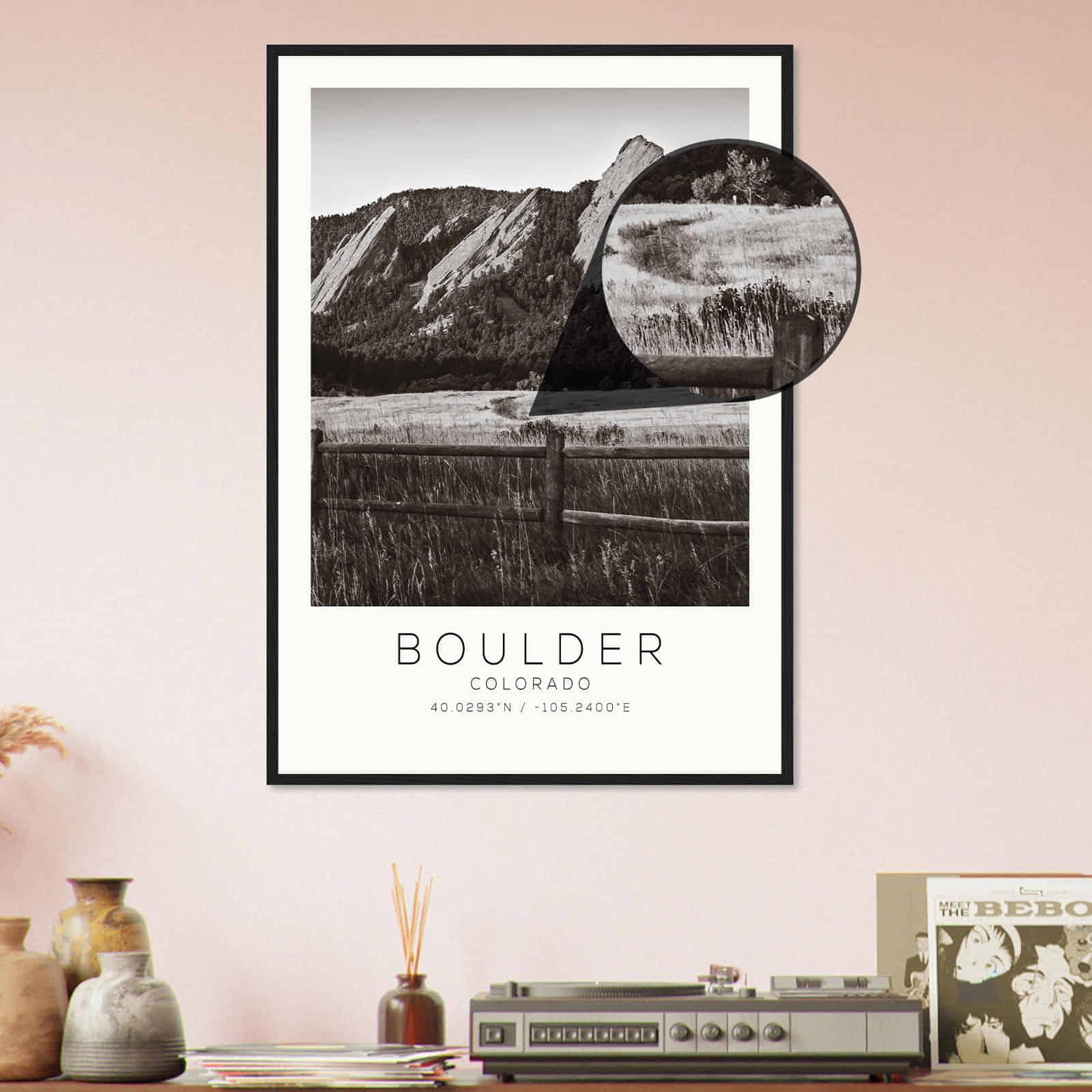 Deerfield Kansas Map Poster, Modern Home Decor Wall Art Print (Copy)