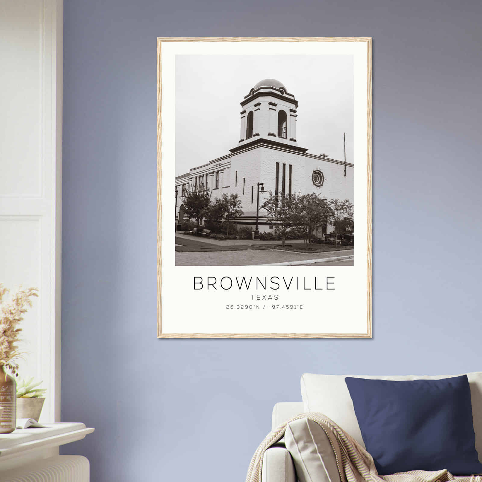 Deerfield Kansas Map Poster, Modern Home Decor Wall Art Print (Copy)