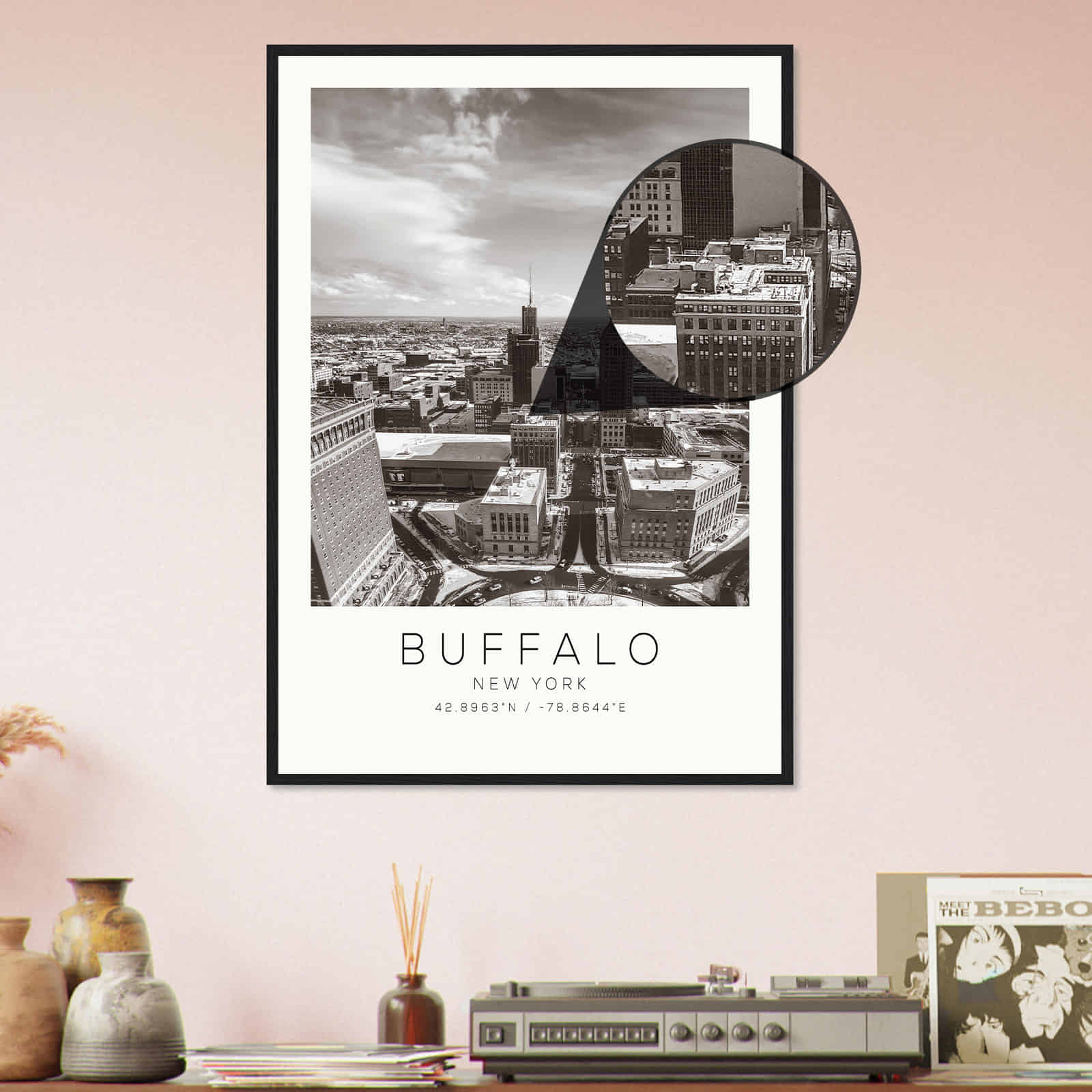 Deerfield Kansas Map Poster, Modern Home Decor Wall Art Print (Copy)