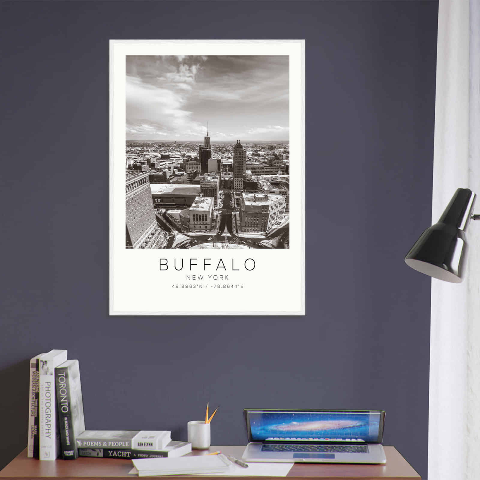 Deerfield Kansas Map Poster, Modern Home Decor Wall Art Print (Copy)