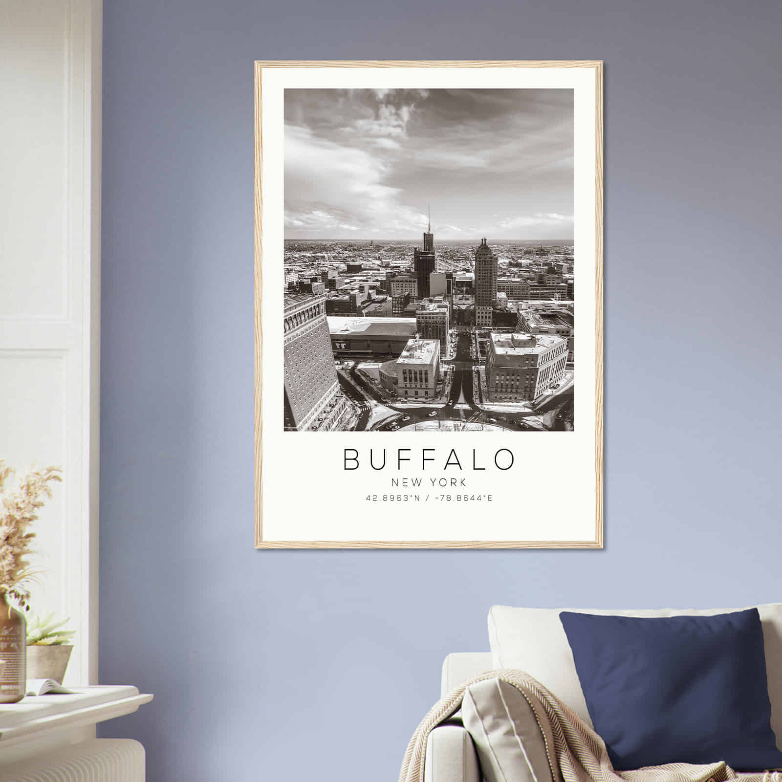 Deerfield Kansas Map Poster, Modern Home Decor Wall Art Print (Copy)