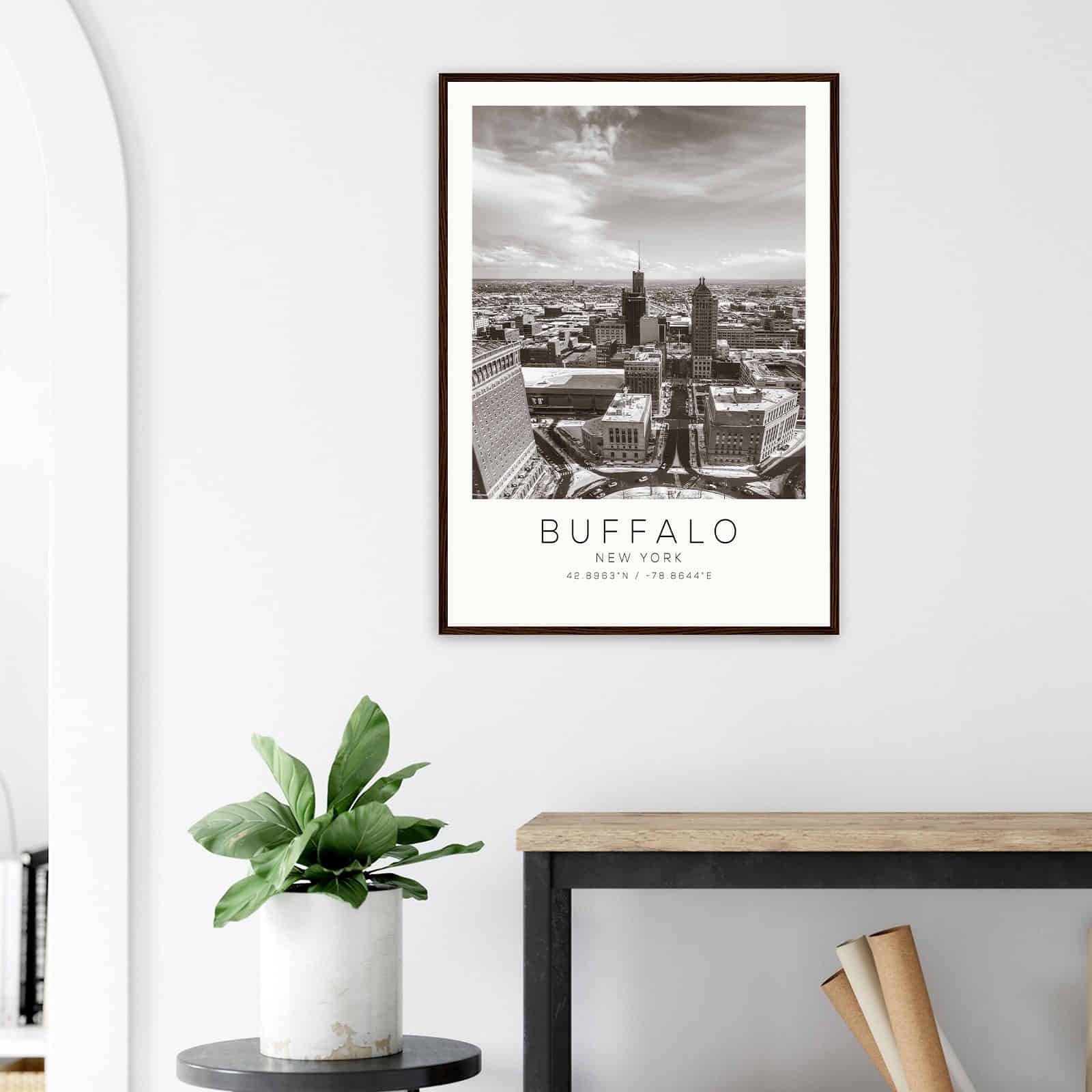 Deerfield Kansas Map Poster, Modern Home Decor Wall Art Print (Copy)