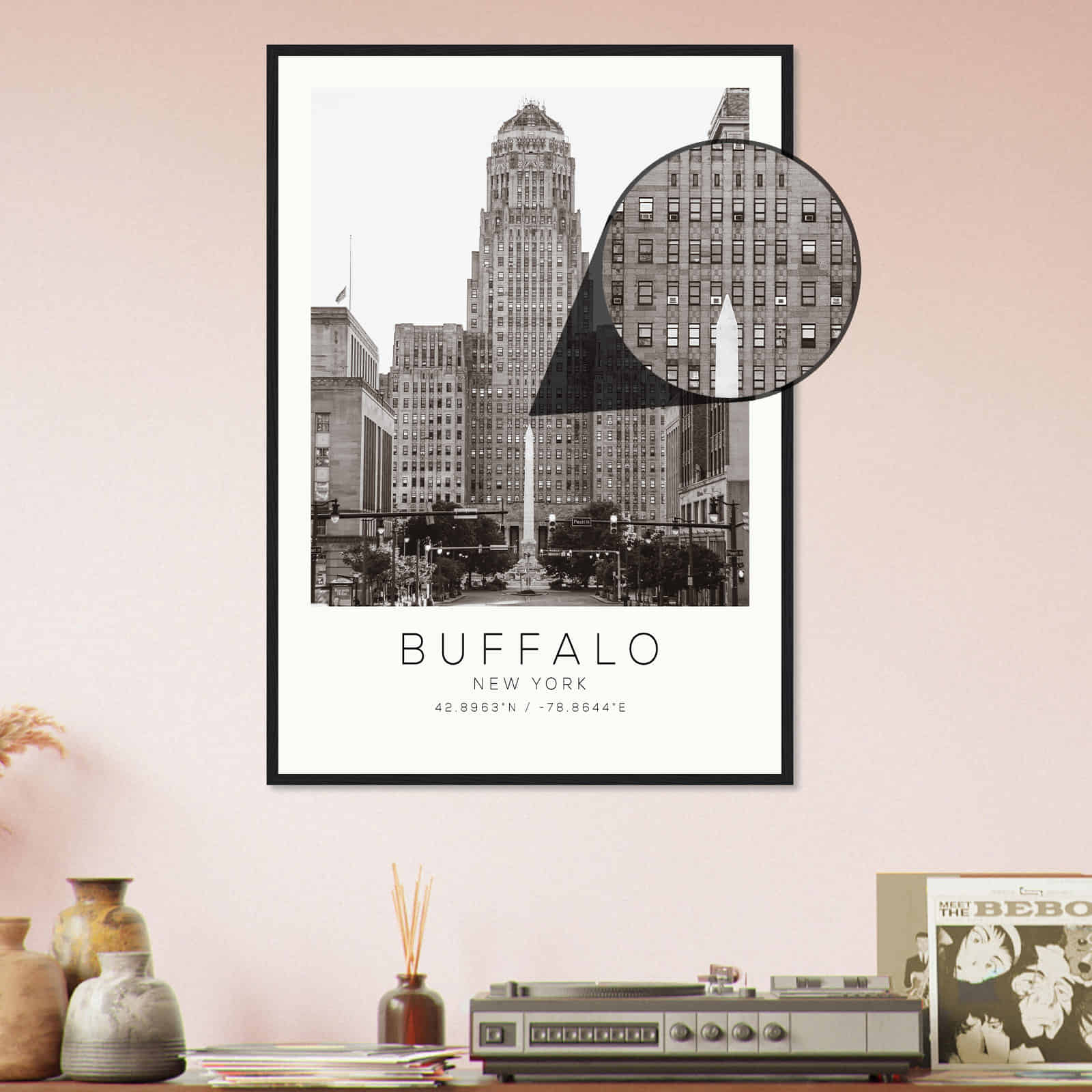 Deerfield Kansas Map Poster, Modern Home Decor Wall Art Print (Copy)