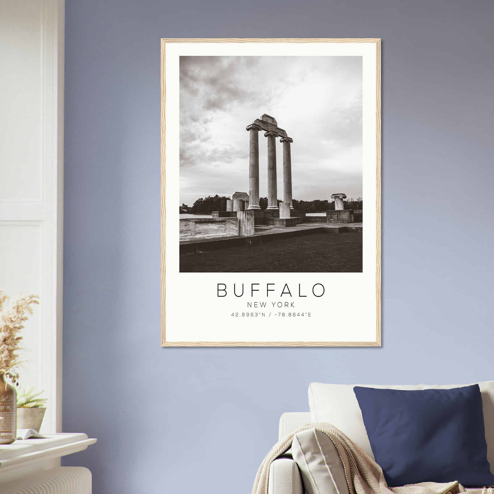 Deerfield Kansas Map Poster, Modern Home Decor Wall Art Print (Copy)