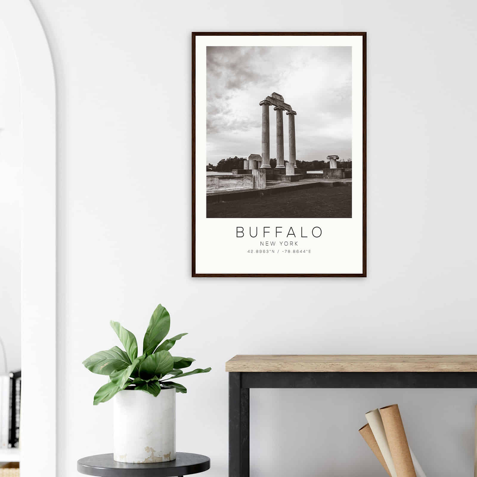 Deerfield Kansas Map Poster, Modern Home Decor Wall Art Print (Copy)