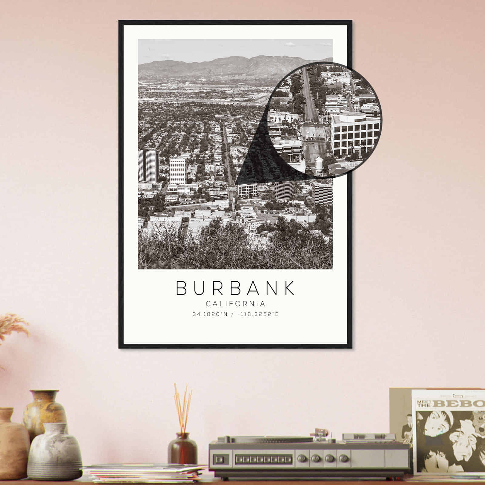 Deerfield Kansas Map Poster, Modern Home Decor Wall Art Print (Copy)