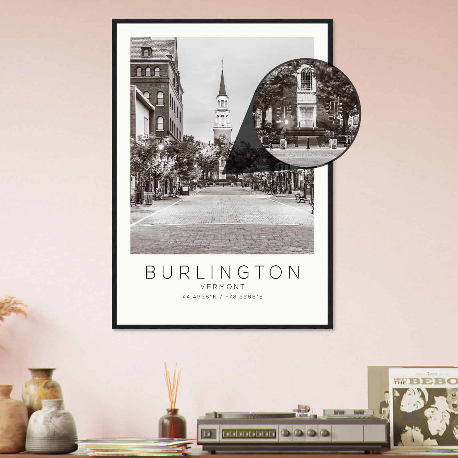 Deerfield Kansas Map Poster, Modern Home Decor Wall Art Print (Copy)