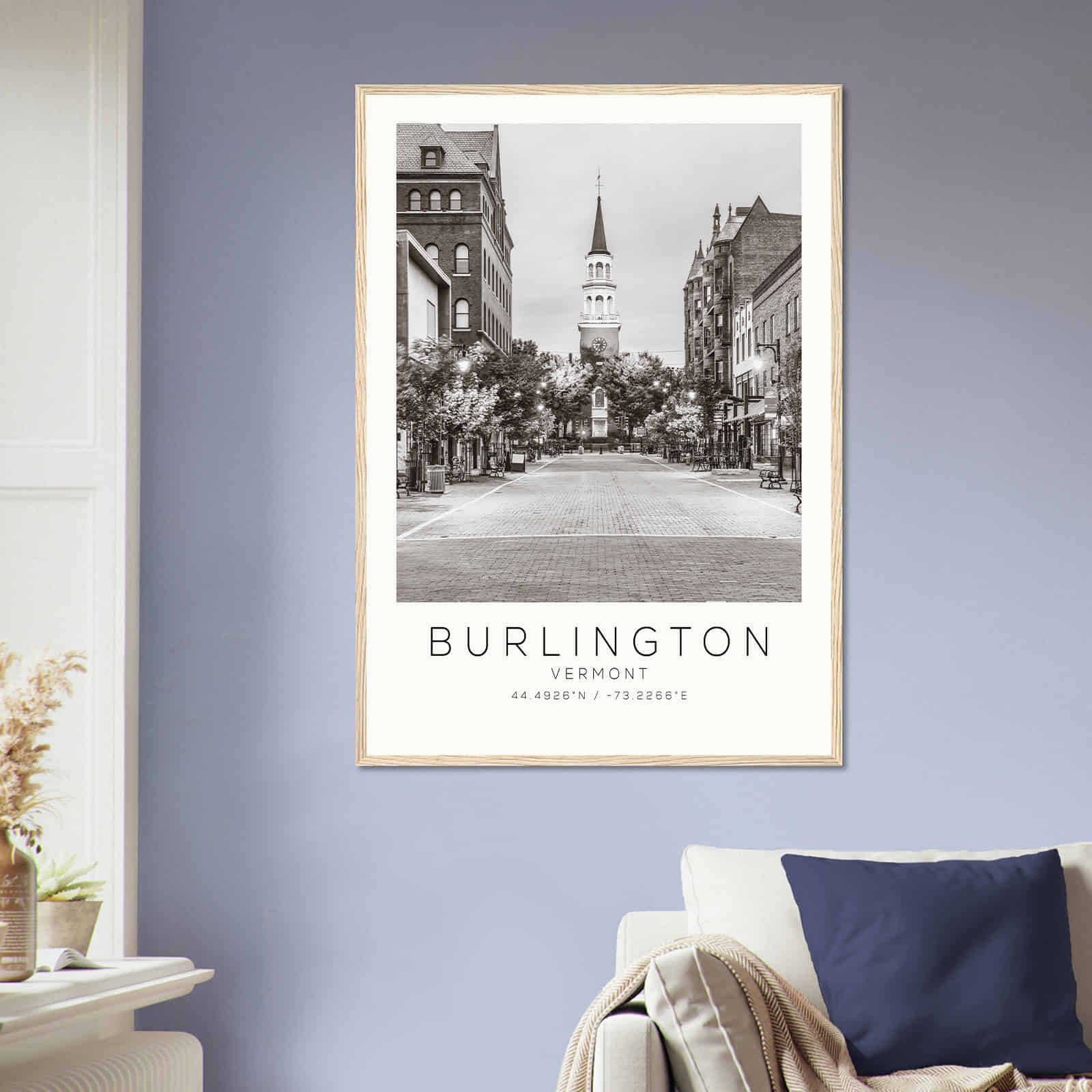 Deerfield Kansas Map Poster, Modern Home Decor Wall Art Print (Copy)