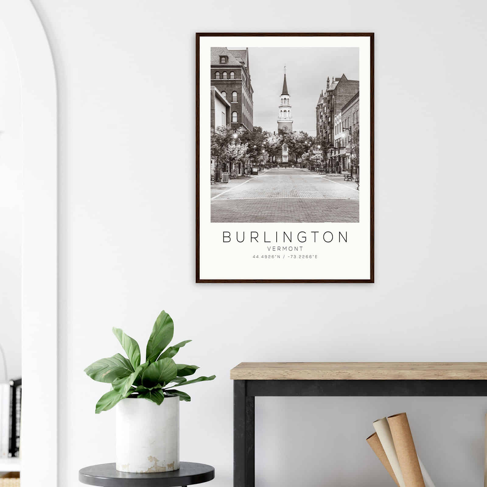 Deerfield Kansas Map Poster, Modern Home Decor Wall Art Print (Copy)