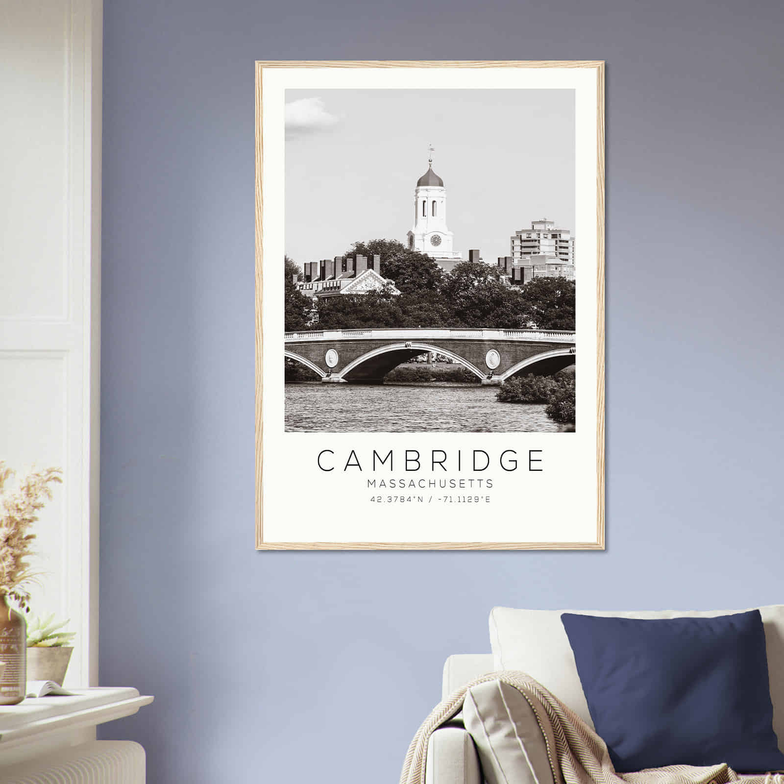 Deerfield Kansas Map Poster, Modern Home Decor Wall Art Print (Copy)