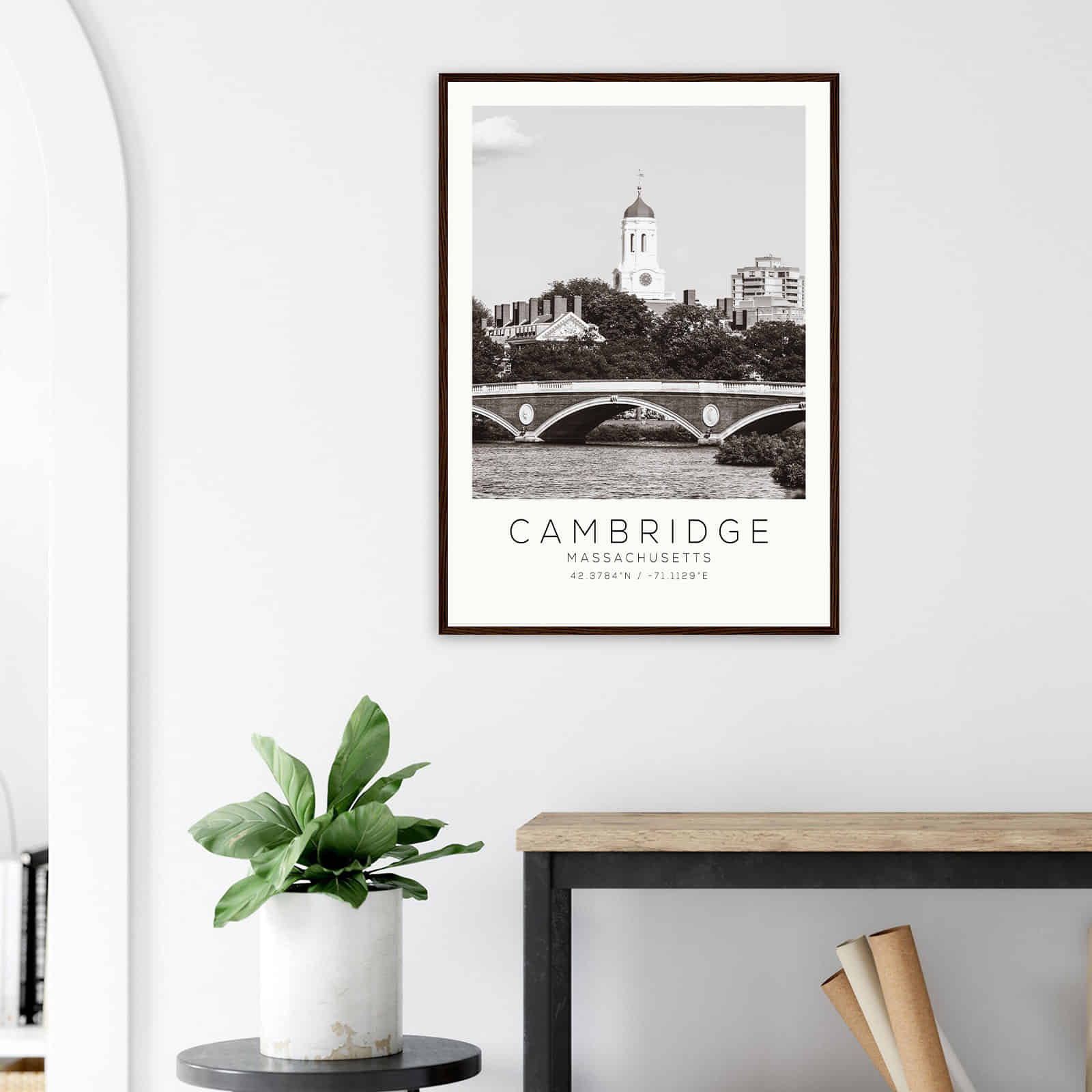 Deerfield Kansas Map Poster, Modern Home Decor Wall Art Print (Copy)