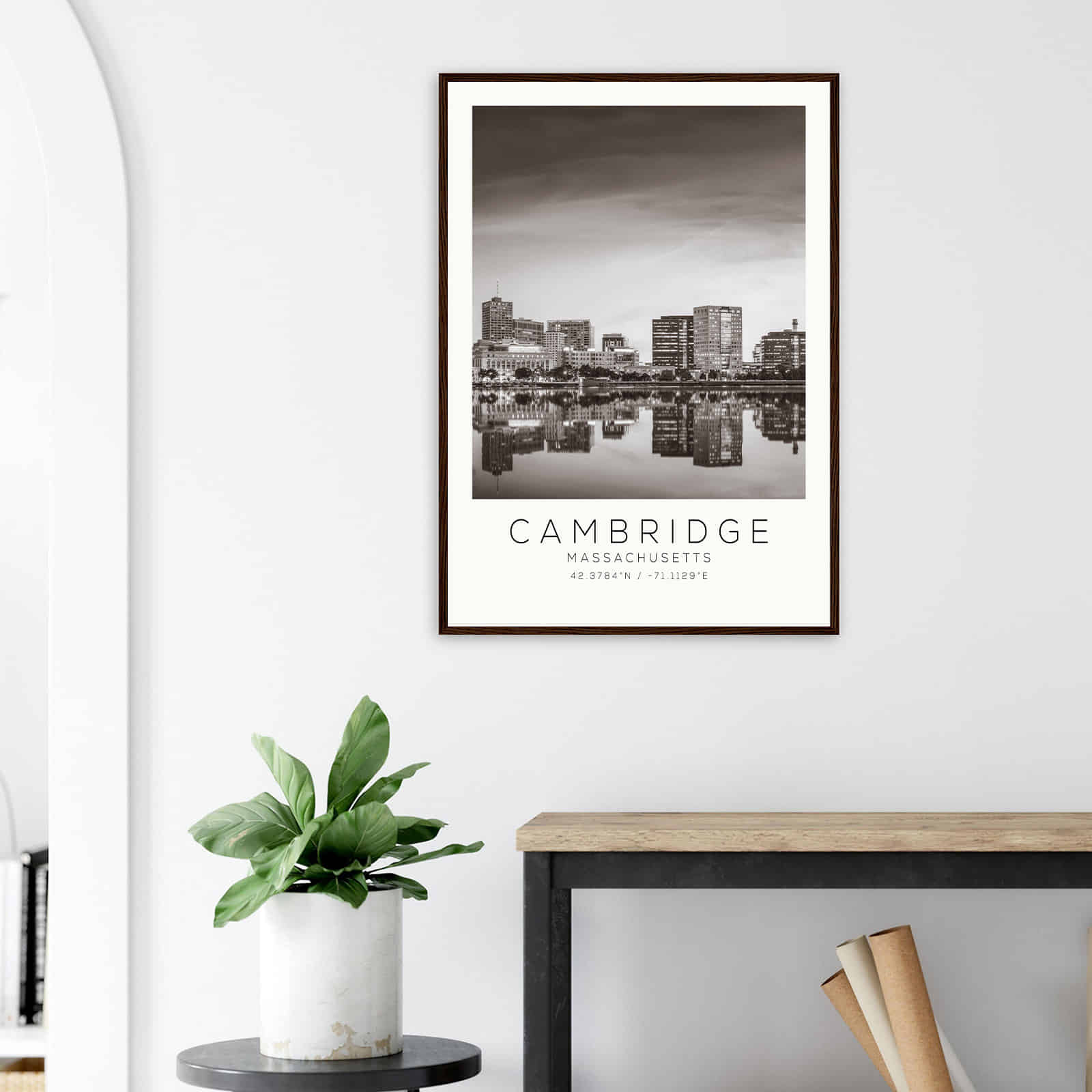 Deerfield Kansas Map Poster, Modern Home Decor Wall Art Print (Copy)