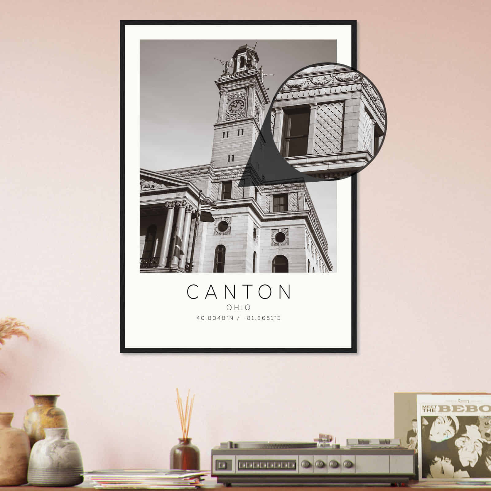 Deerfield Kansas Map Poster, Modern Home Decor Wall Art Print (Copy)