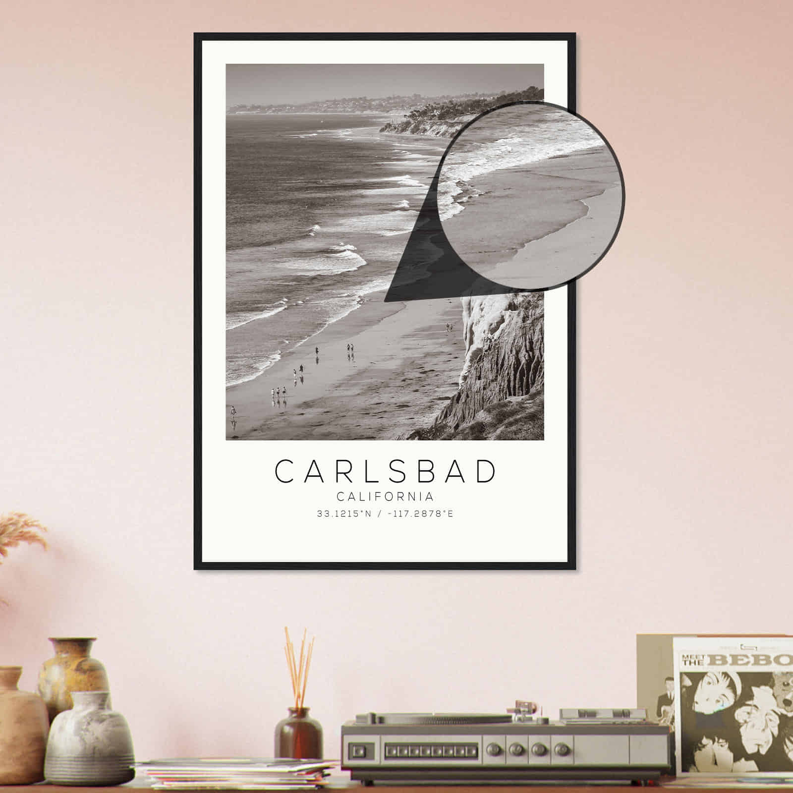 Deerfield Kansas Map Poster, Modern Home Decor Wall Art Print (Copy)