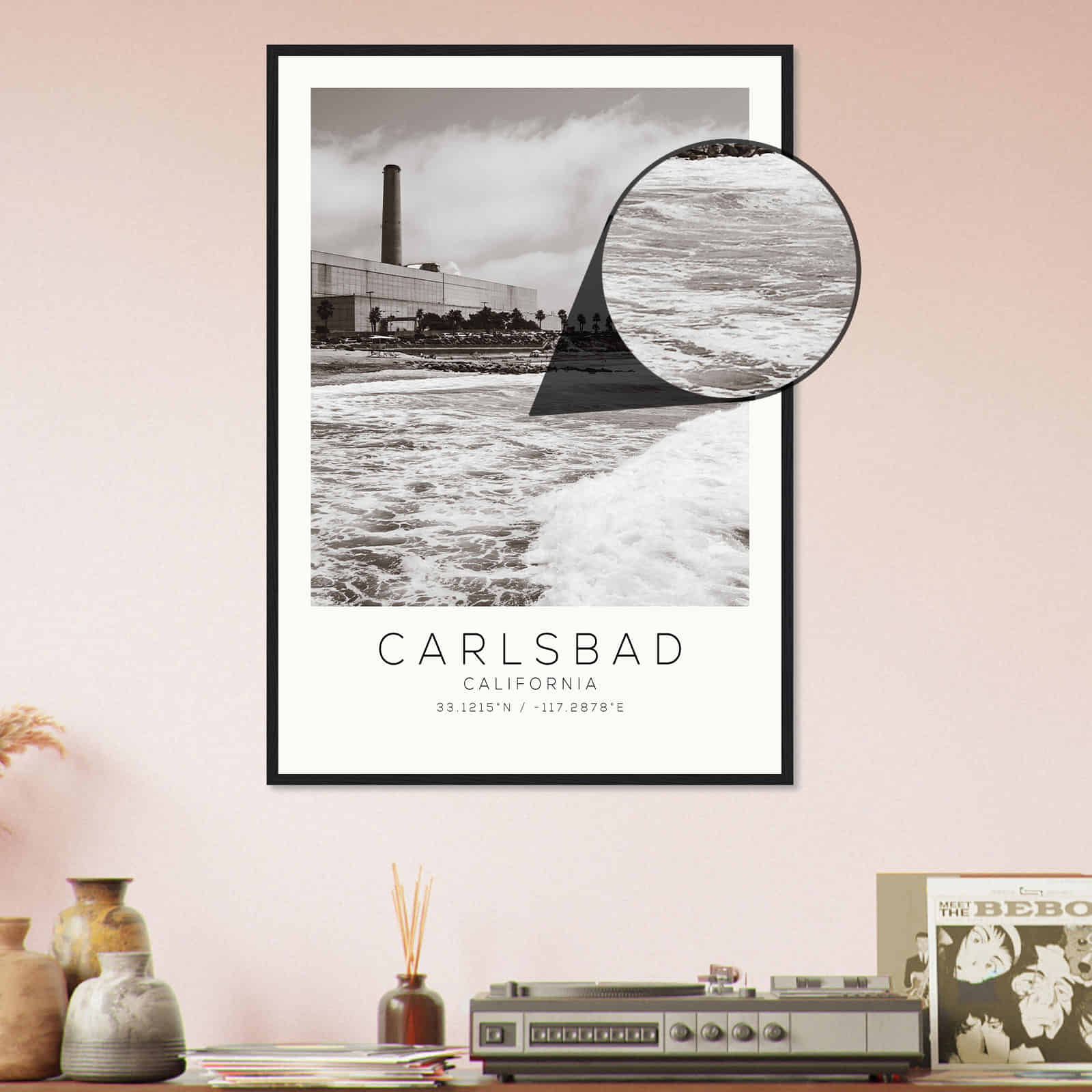 Deerfield Kansas Map Poster, Modern Home Decor Wall Art Print (Copy)