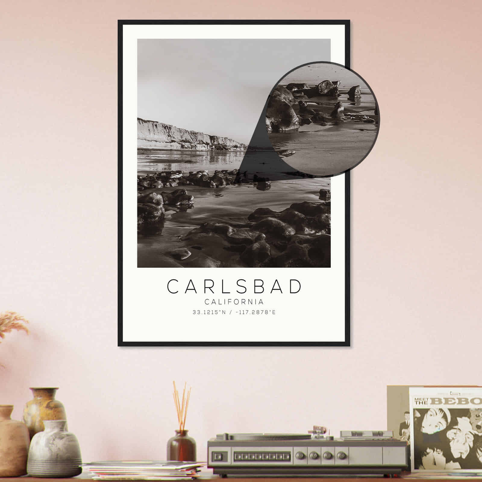 Deerfield Kansas Map Poster, Modern Home Decor Wall Art Print (Copy)