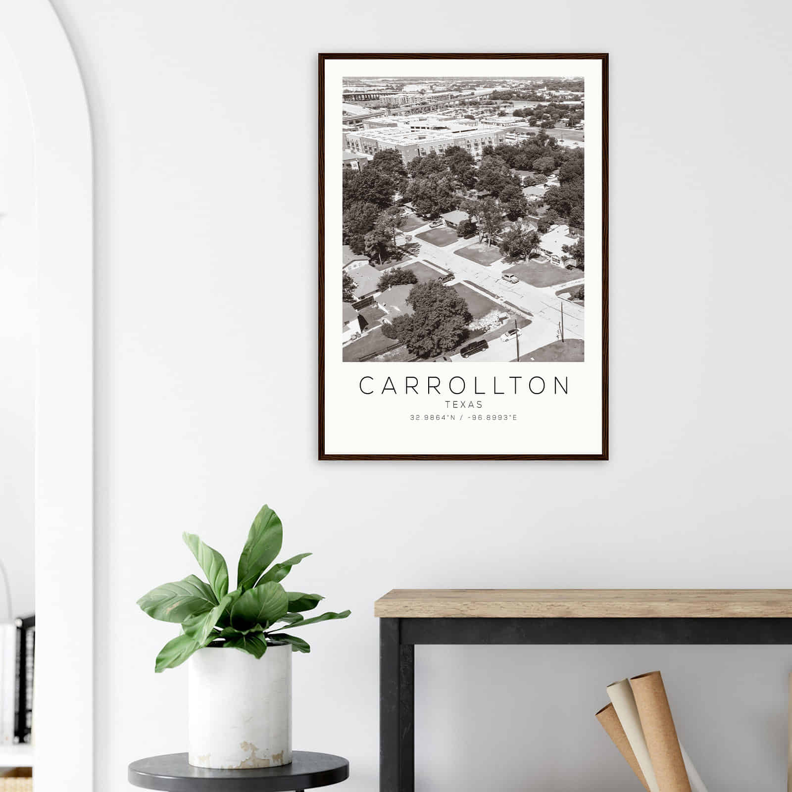 Deerfield Kansas Map Poster, Modern Home Decor Wall Art Print (Copy)