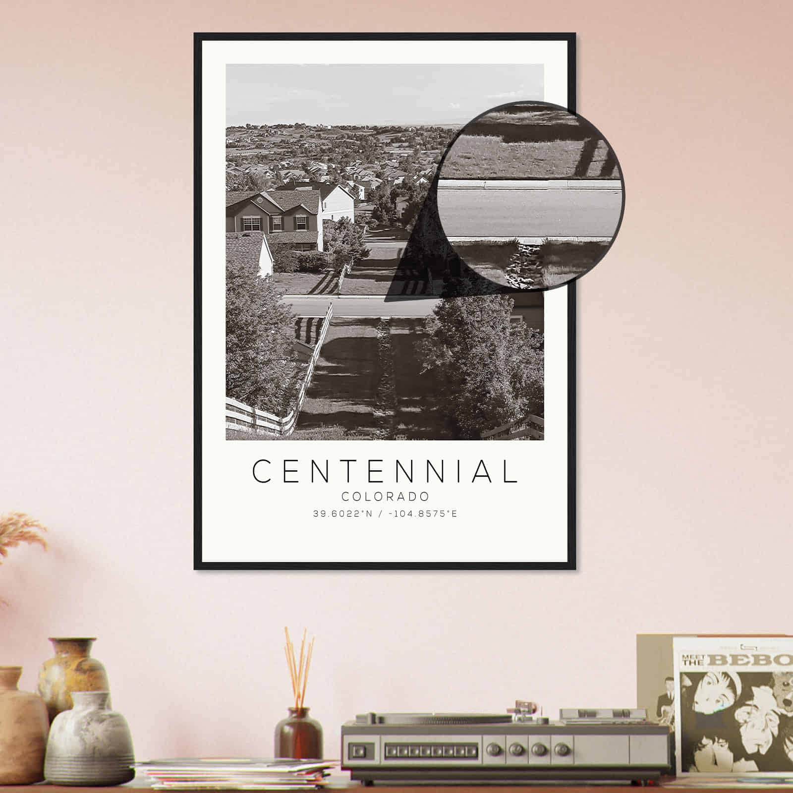 Deerfield Kansas Map Poster, Modern Home Decor Wall Art Print (Copy)