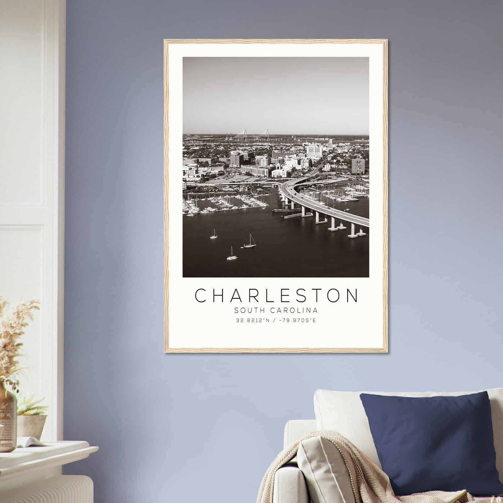 Deerfield Kansas Map Poster, Modern Home Decor Wall Art Print (Copy)