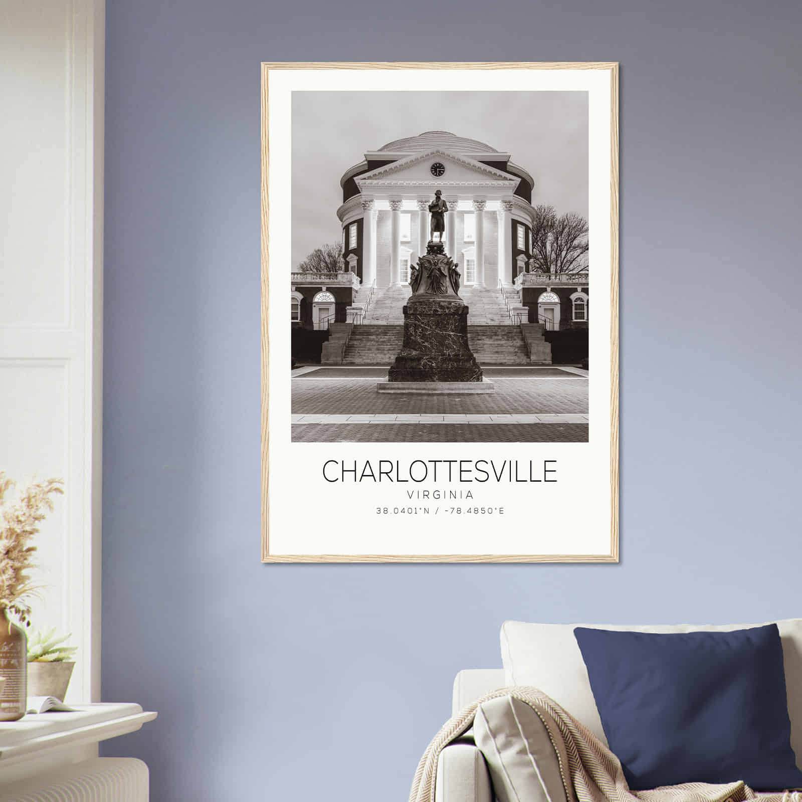 Deerfield Kansas Map Poster, Modern Home Decor Wall Art Print (Copy)