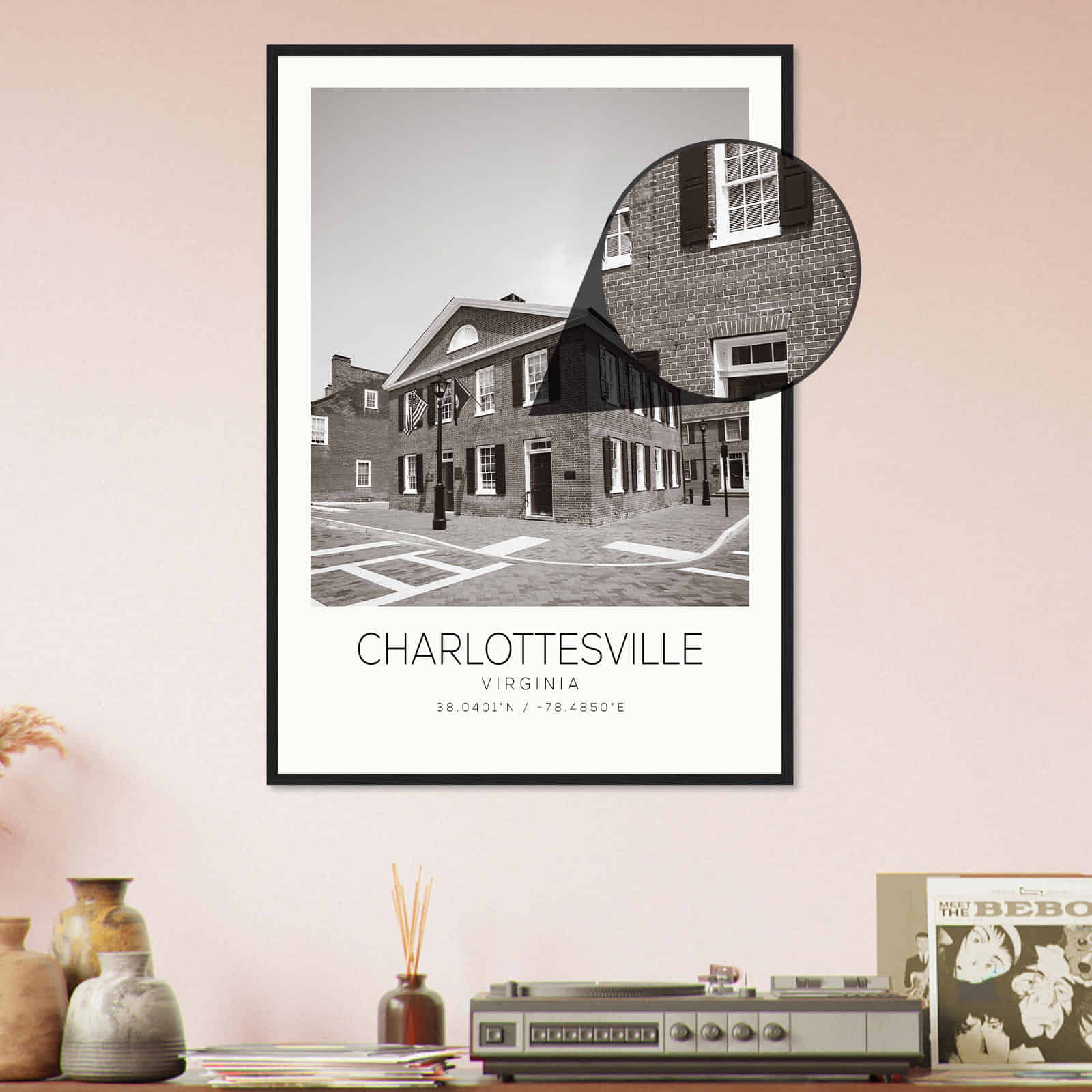 Deerfield Kansas Map Poster, Modern Home Decor Wall Art Print (Copy)