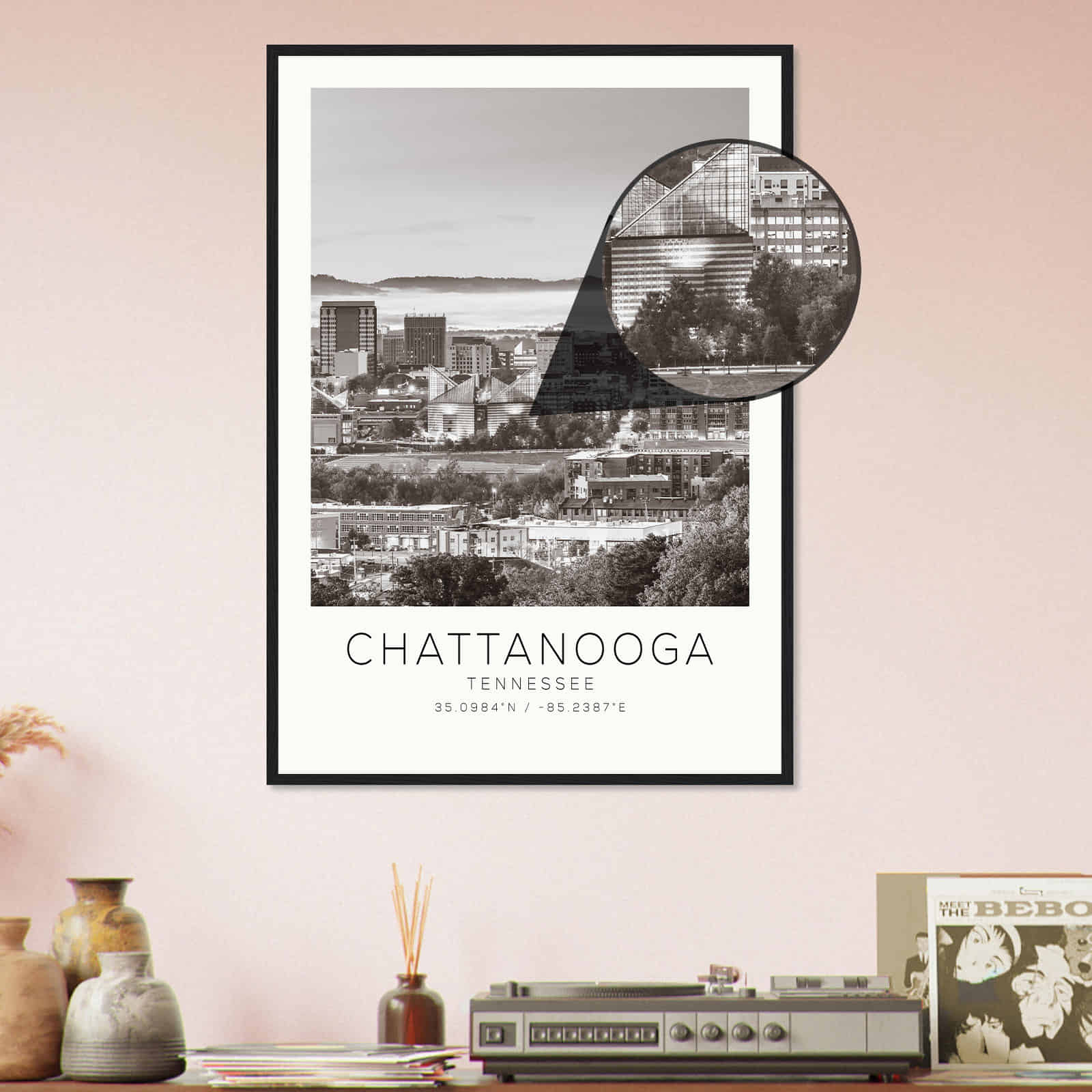 Deerfield Kansas Map Poster, Modern Home Decor Wall Art Print (Copy)