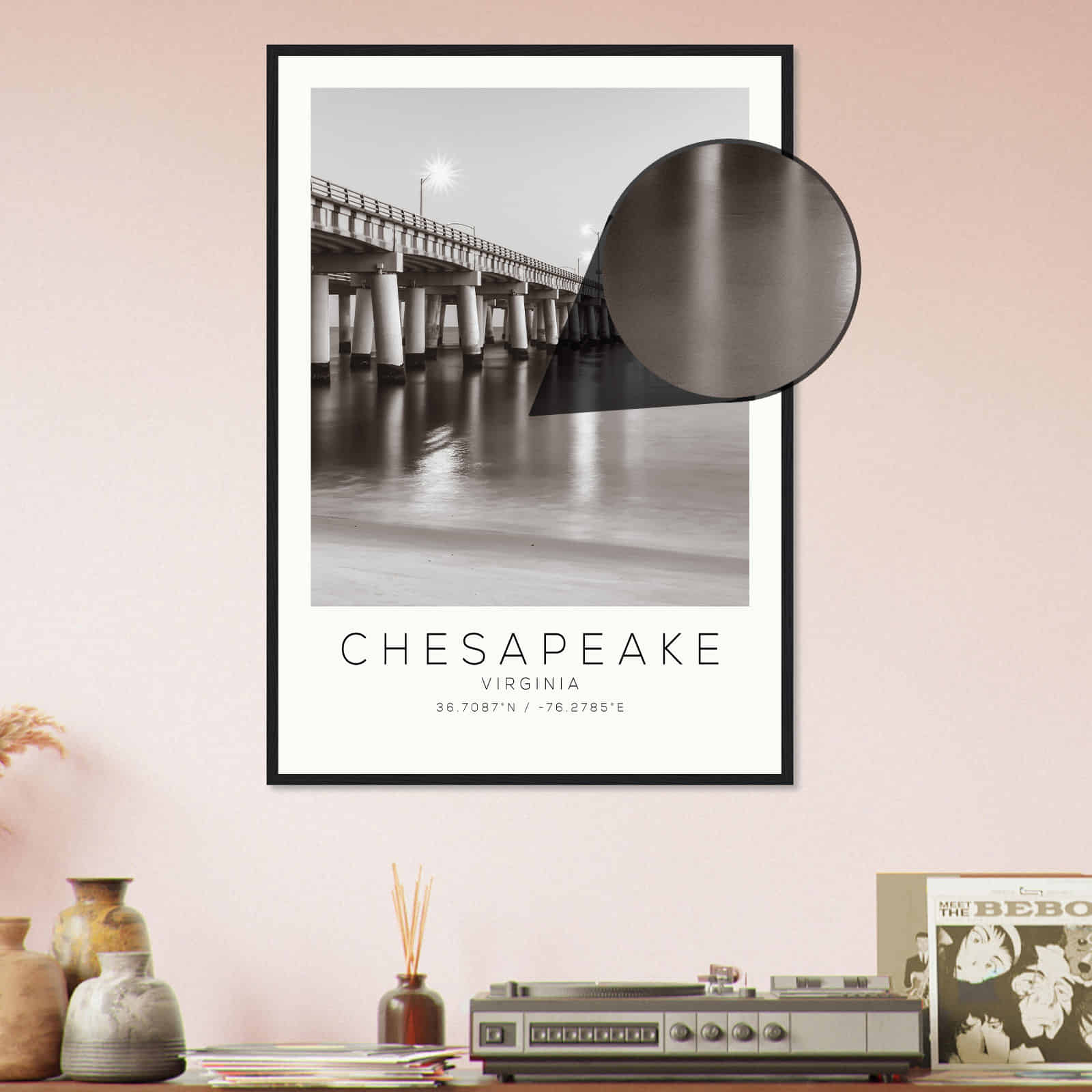 Deerfield Kansas Map Poster, Modern Home Decor Wall Art Print (Copy)