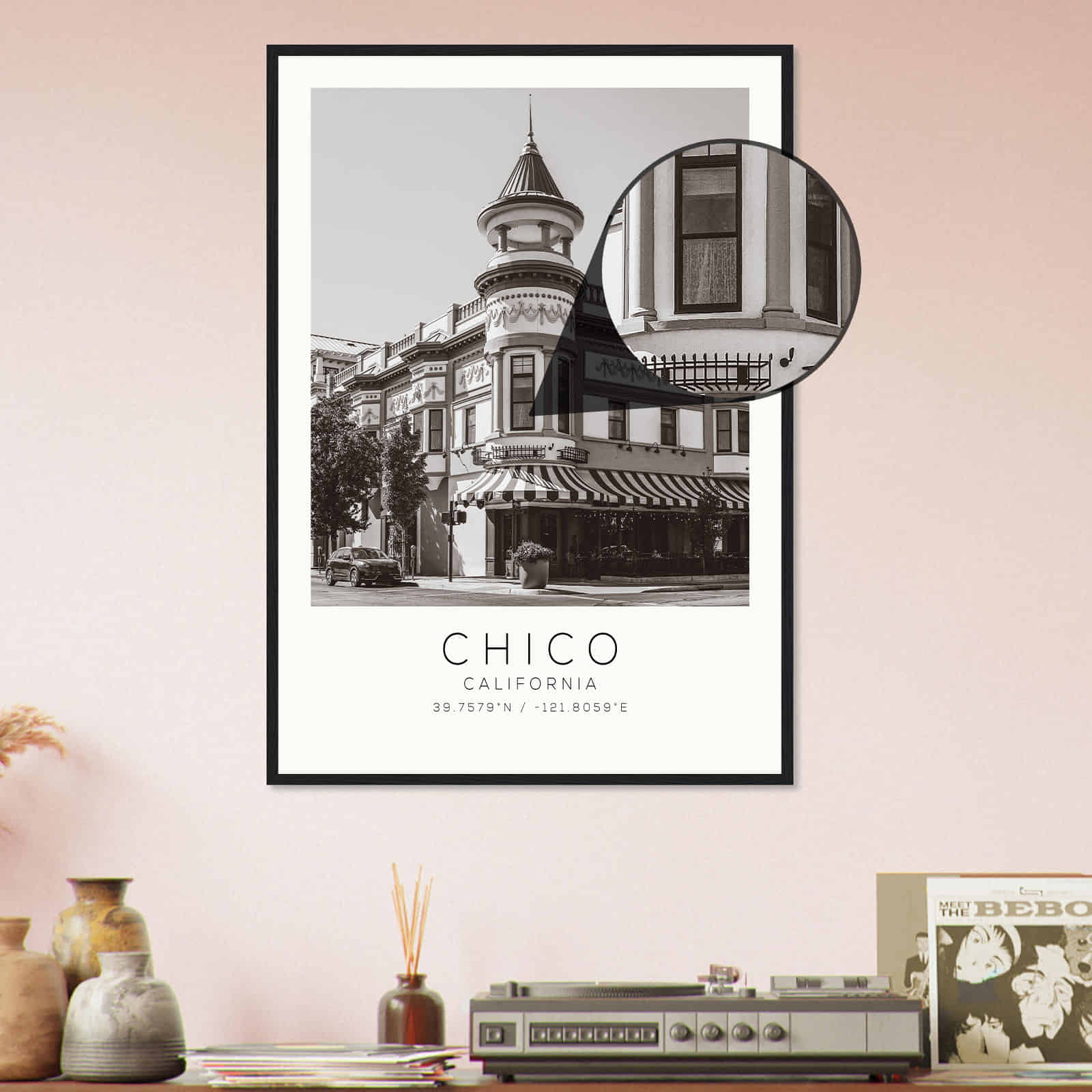 Deerfield Kansas Map Poster, Modern Home Decor Wall Art Print (Copy)