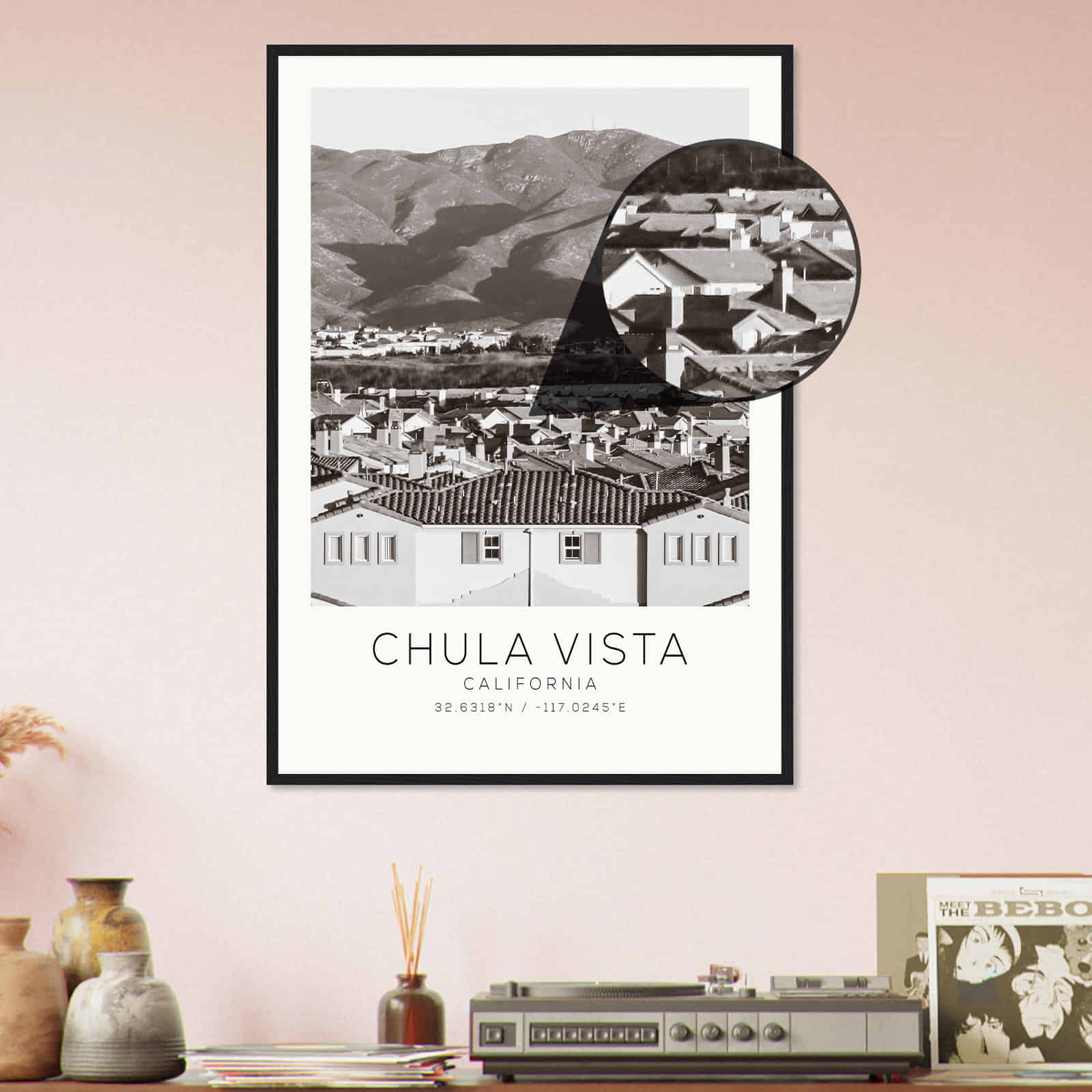 Deerfield Kansas Map Poster, Modern Home Decor Wall Art Print (Copy)