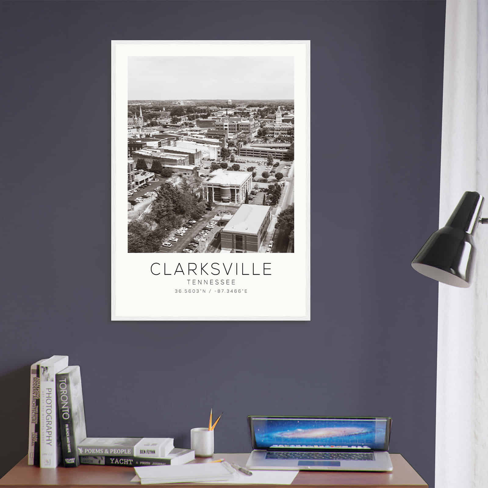 Deerfield Kansas Map Poster, Modern Home Decor Wall Art Print (Copy)