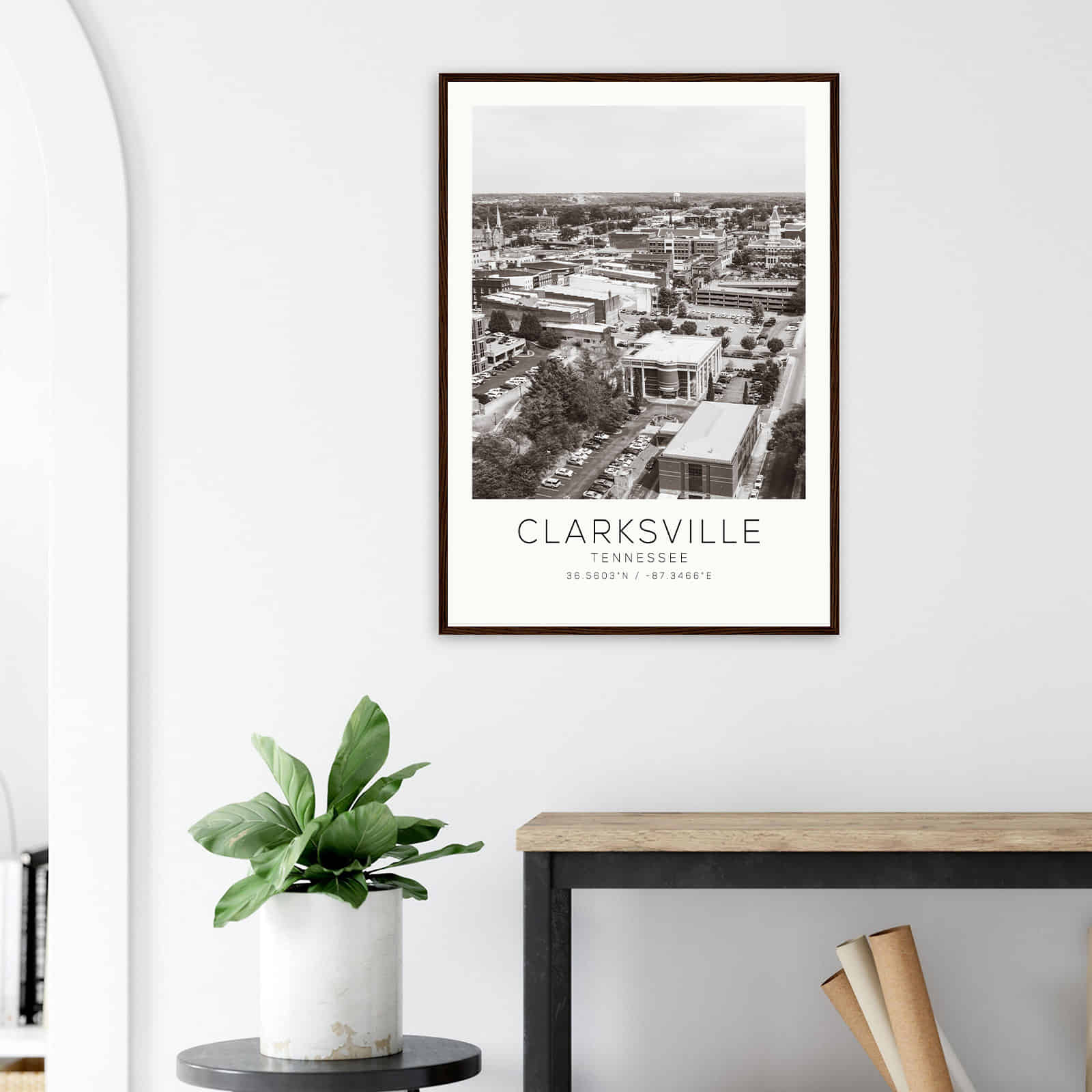 Deerfield Kansas Map Poster, Modern Home Decor Wall Art Print (Copy)