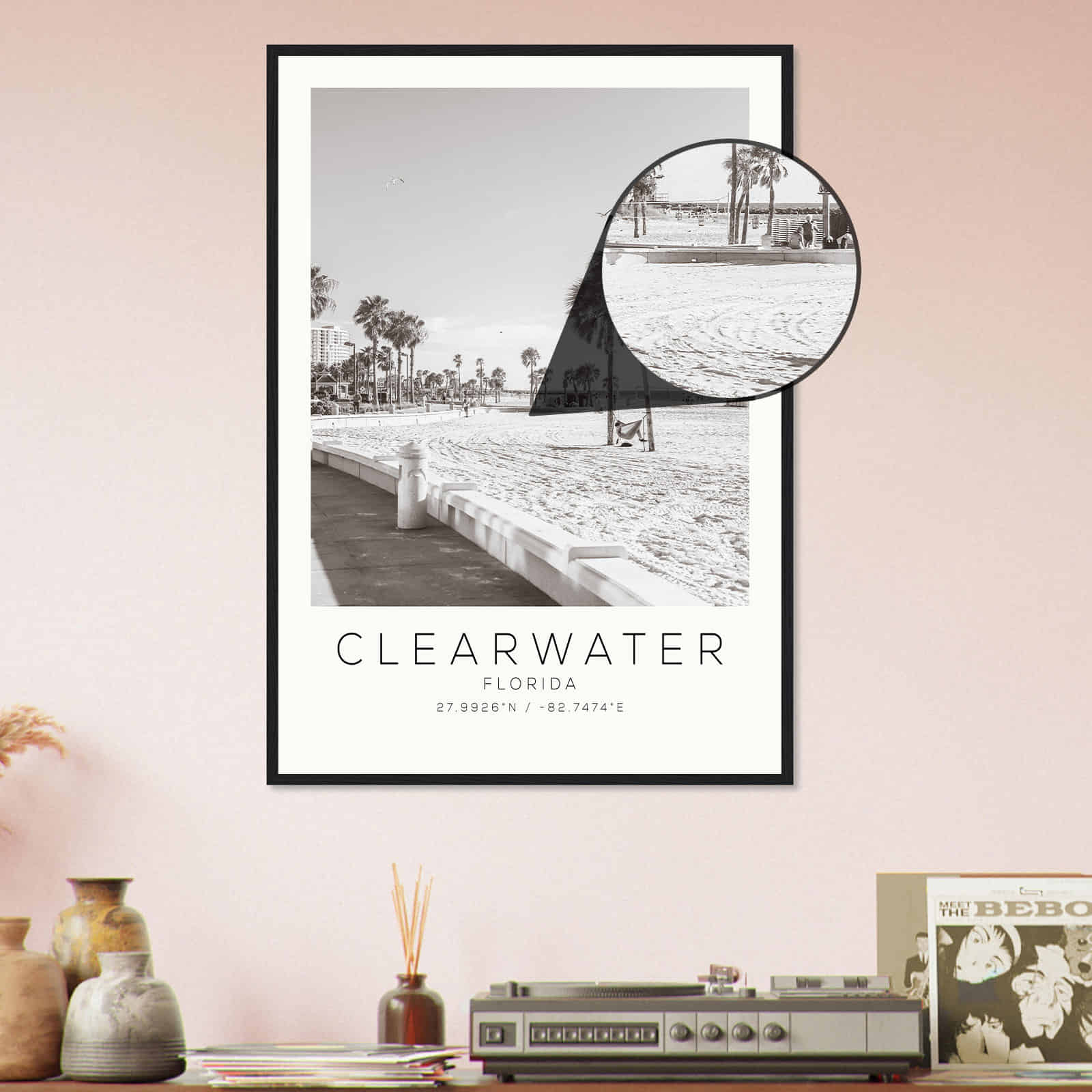 Deerfield Kansas Map Poster, Modern Home Decor Wall Art Print (Copy)