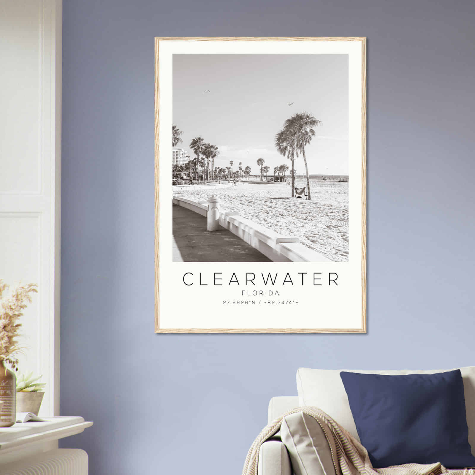 Deerfield Kansas Map Poster, Modern Home Decor Wall Art Print (Copy)