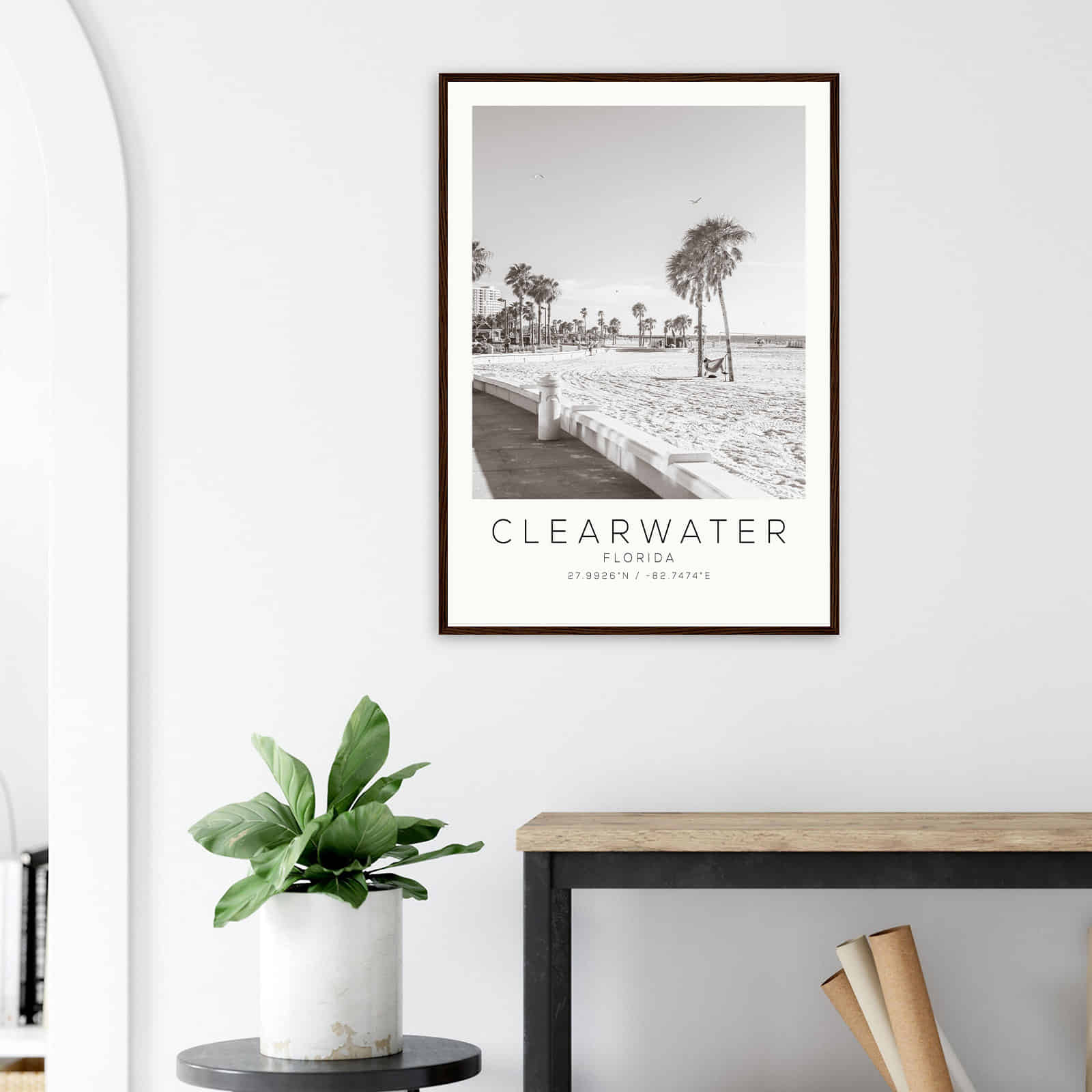 Deerfield Kansas Map Poster, Modern Home Decor Wall Art Print (Copy)