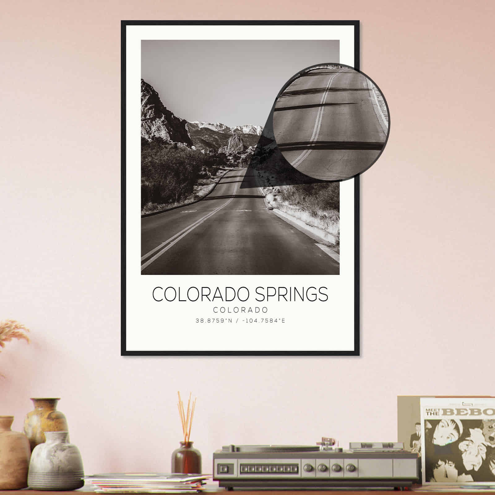 Deerfield Kansas Map Poster, Modern Home Decor Wall Art Print (Copy)