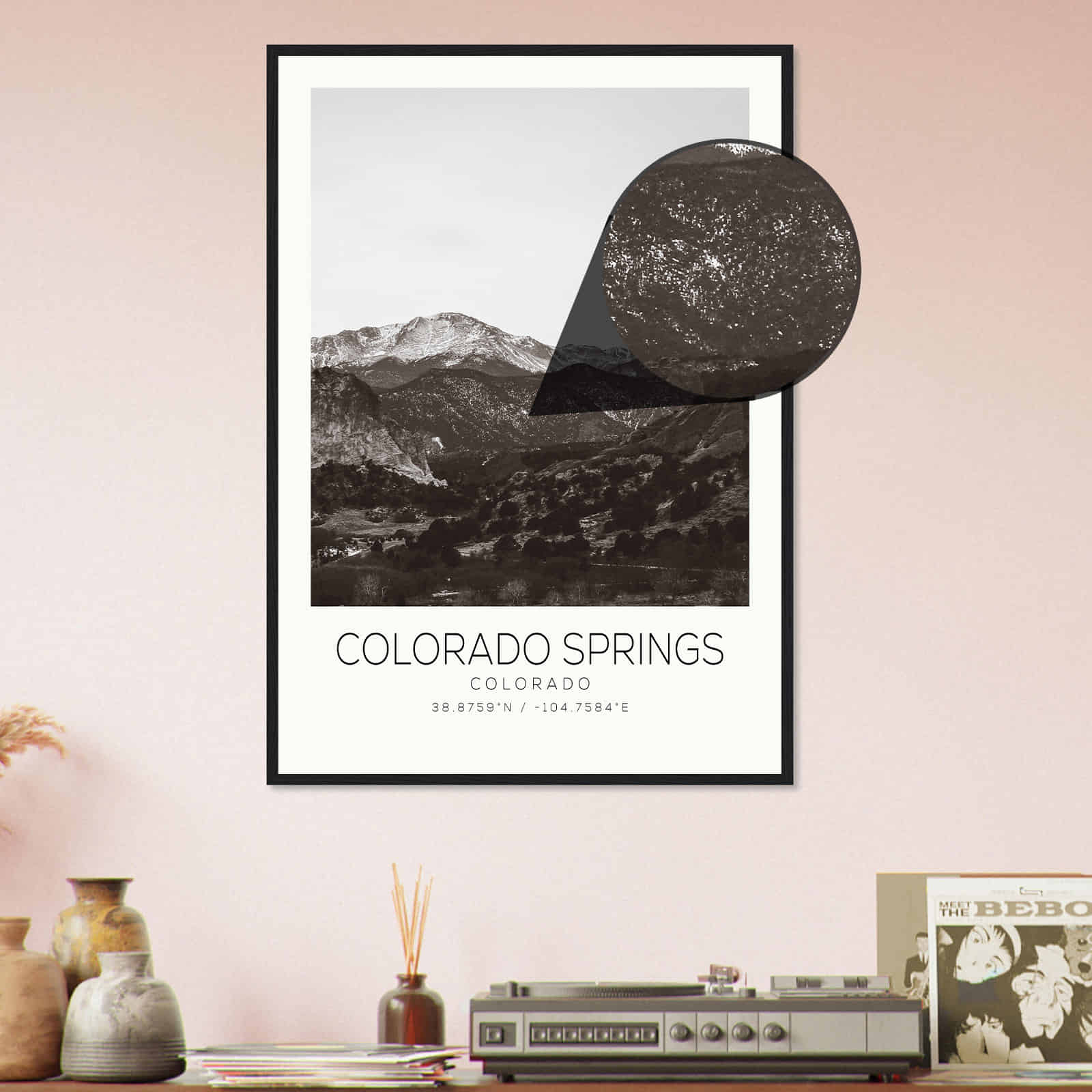 Deerfield Kansas Map Poster, Modern Home Decor Wall Art Print (Copy)