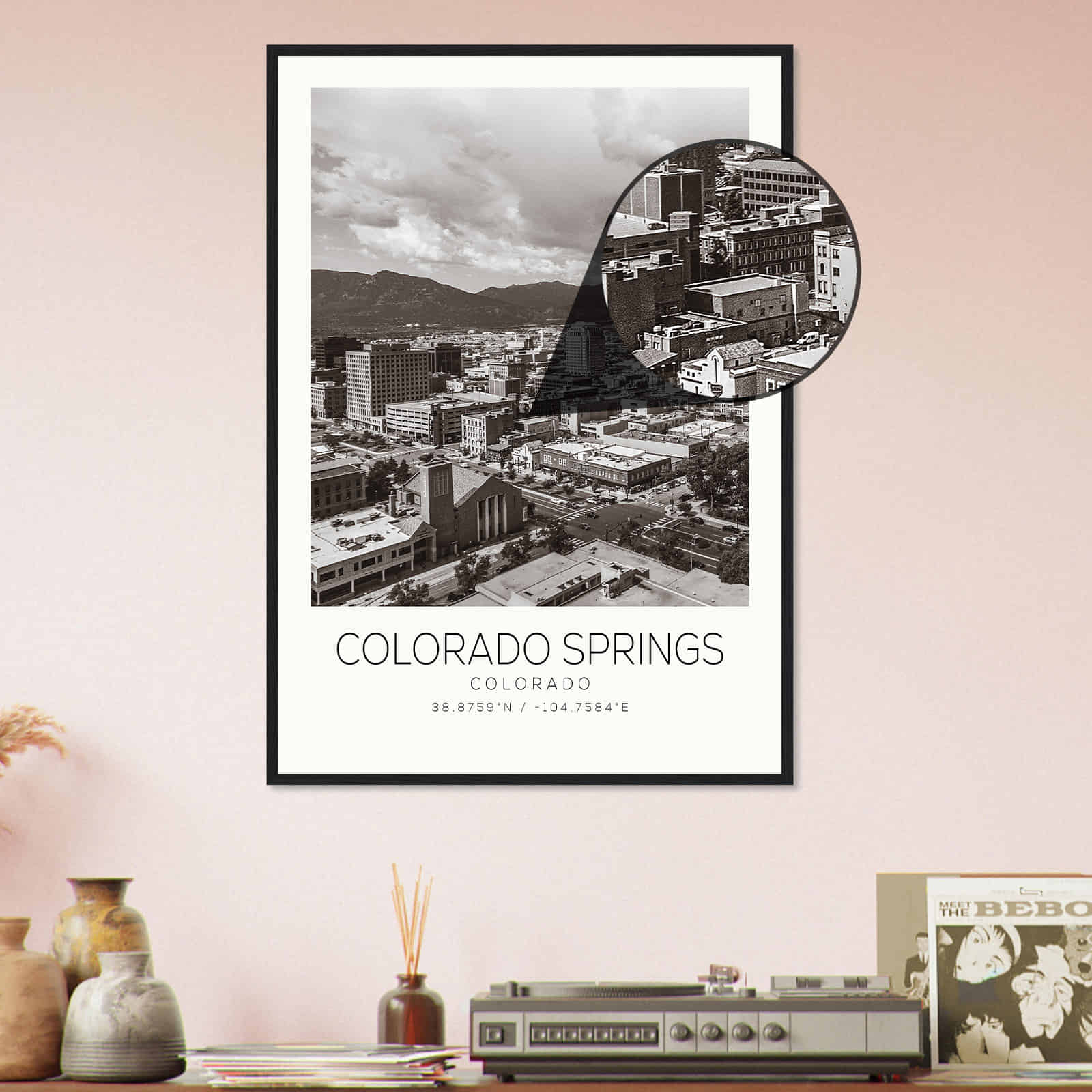 Deerfield Kansas Map Poster, Modern Home Decor Wall Art Print (Copy)