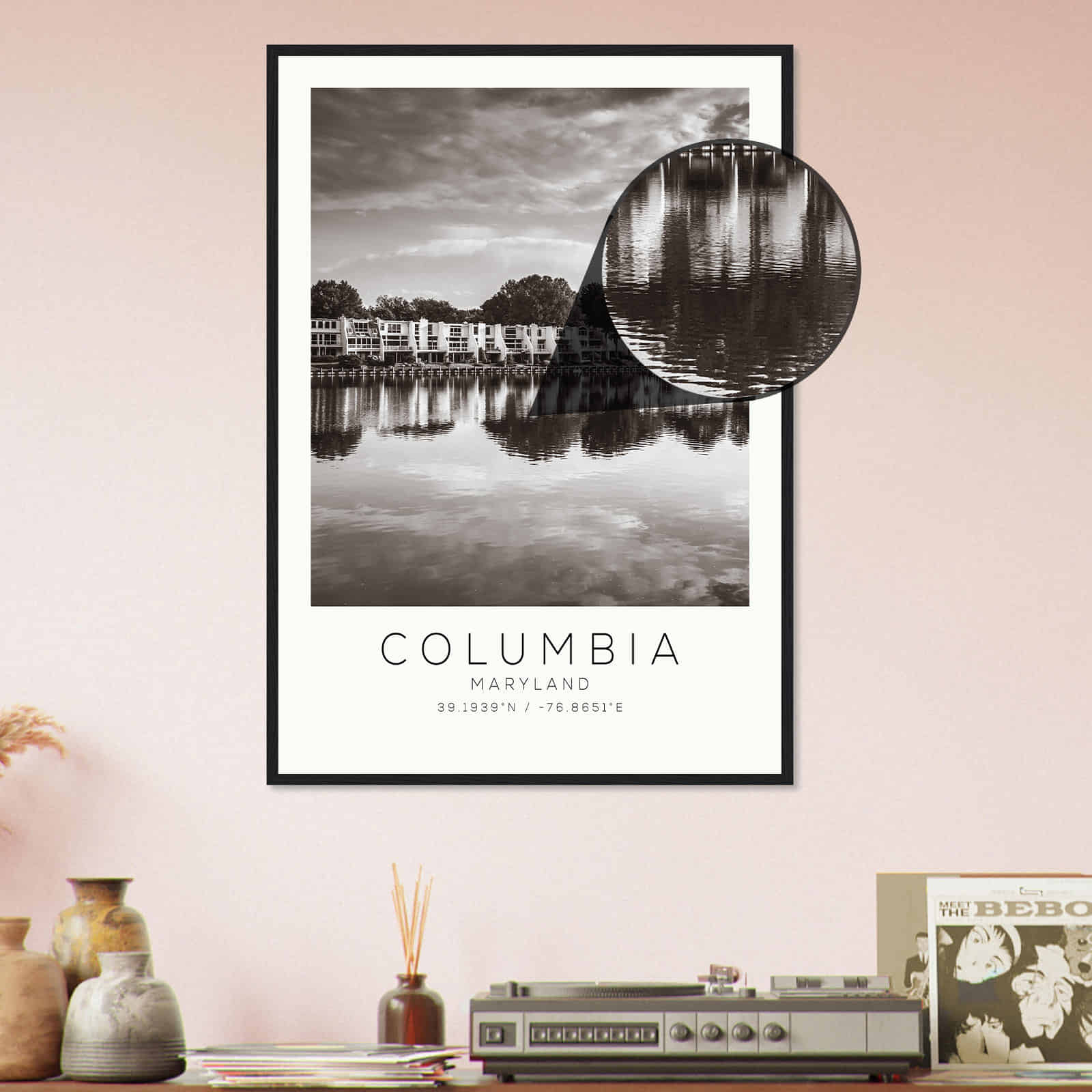 Deerfield Kansas Map Poster, Modern Home Decor Wall Art Print (Copy)