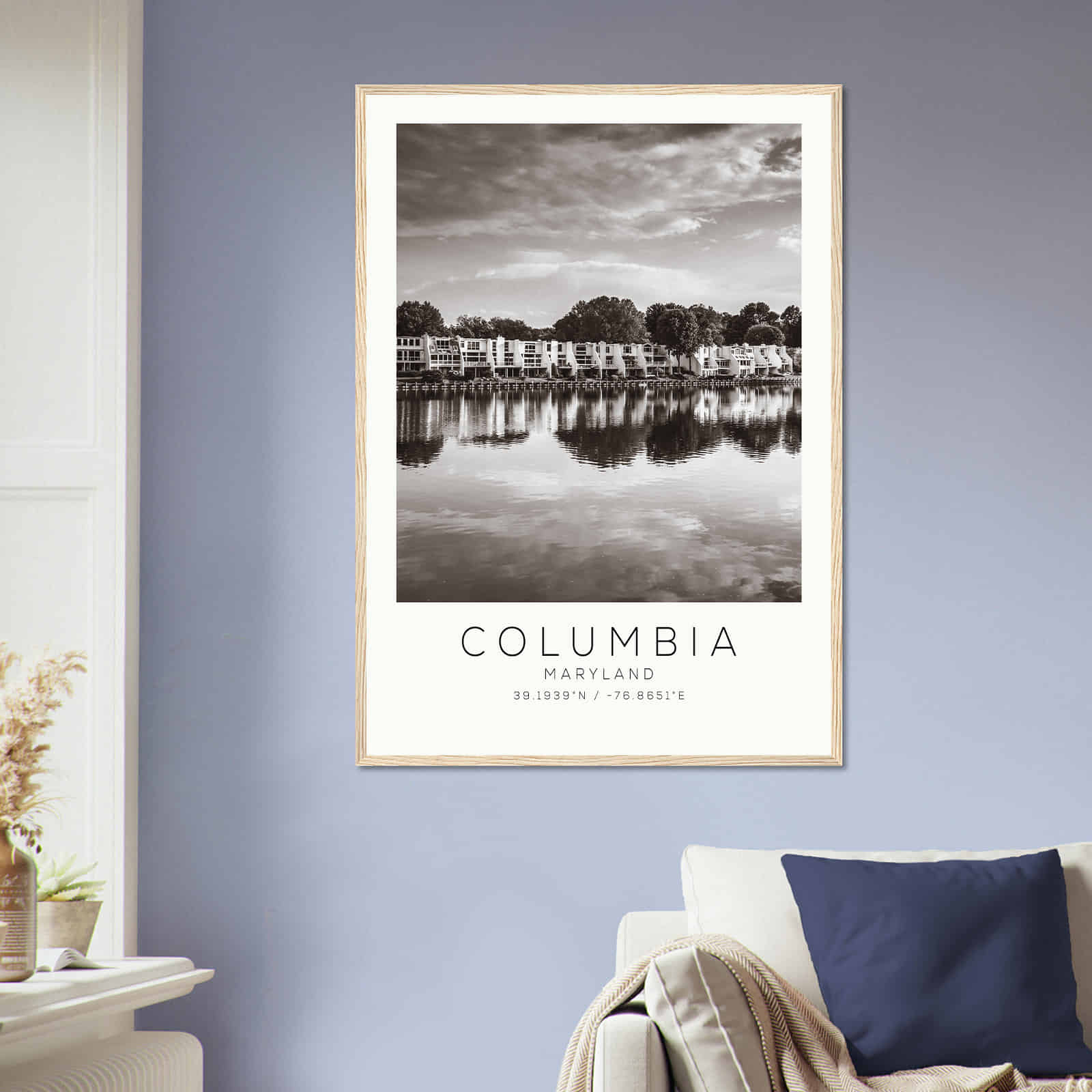 Deerfield Kansas Map Poster, Modern Home Decor Wall Art Print (Copy)