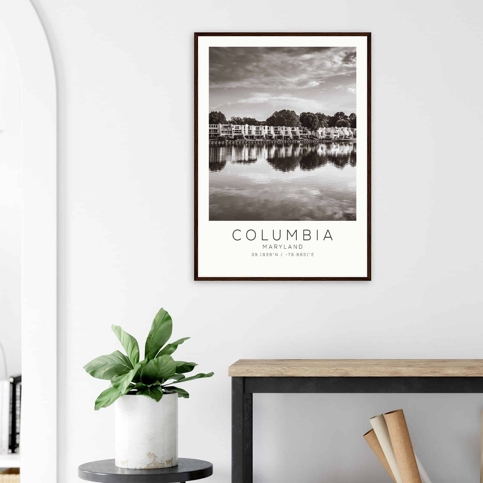 Deerfield Kansas Map Poster, Modern Home Decor Wall Art Print (Copy)