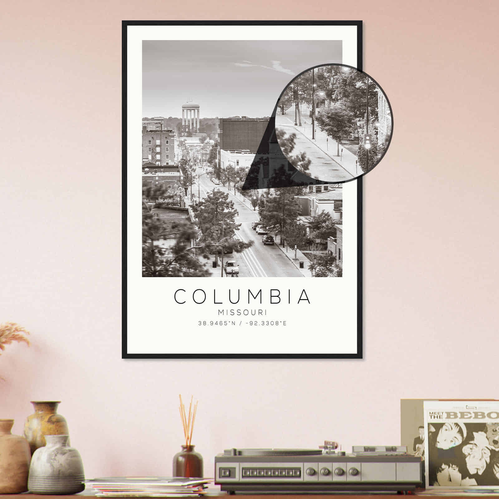 Deerfield Kansas Map Poster, Modern Home Decor Wall Art Print (Copy)