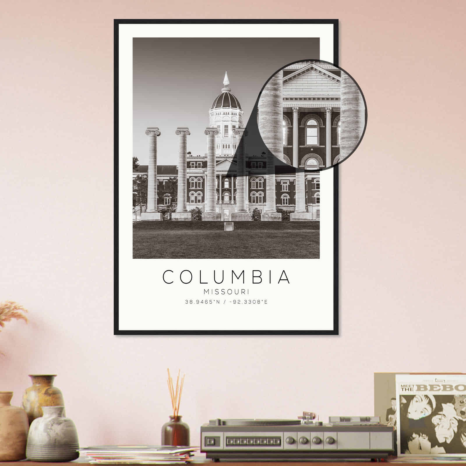 Deerfield Kansas Map Poster, Modern Home Decor Wall Art Print (Copy)