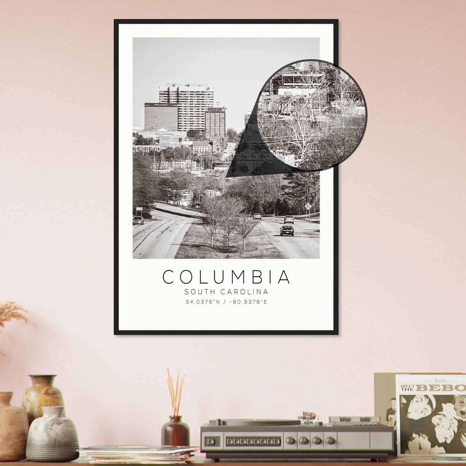 Deerfield Kansas Map Poster, Modern Home Decor Wall Art Print (Copy)