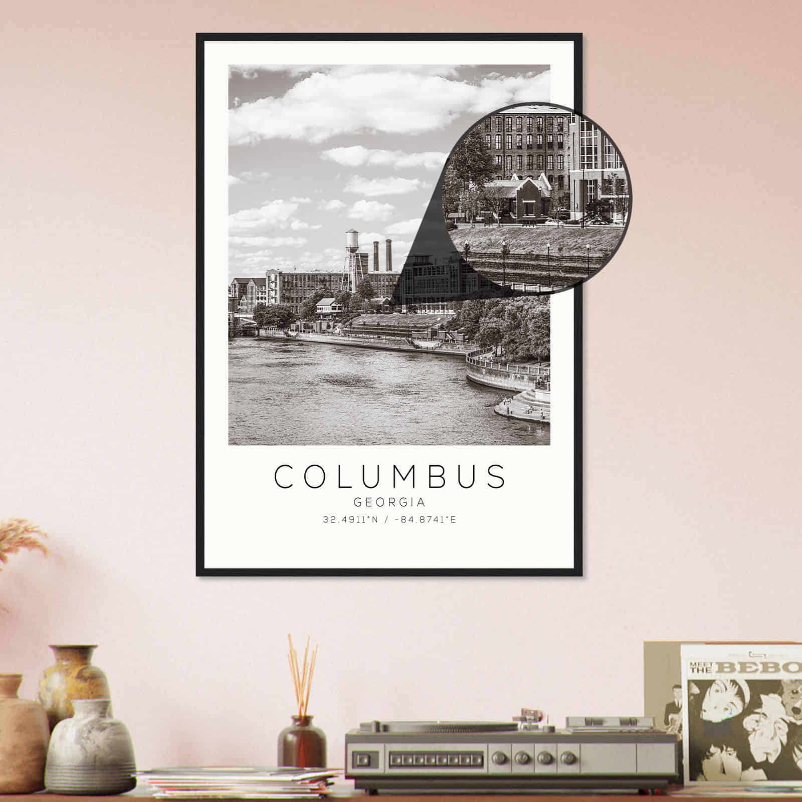 Deerfield Kansas Map Poster, Modern Home Decor Wall Art Print (Copy)