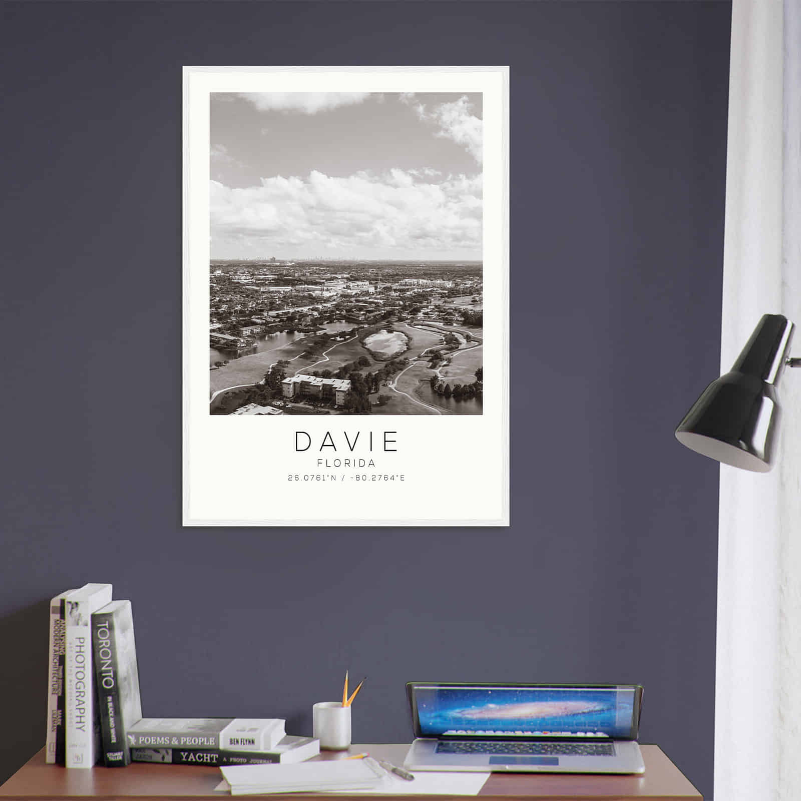 Deerfield Kansas Map Poster, Modern Home Decor Wall Art Print (Copy)