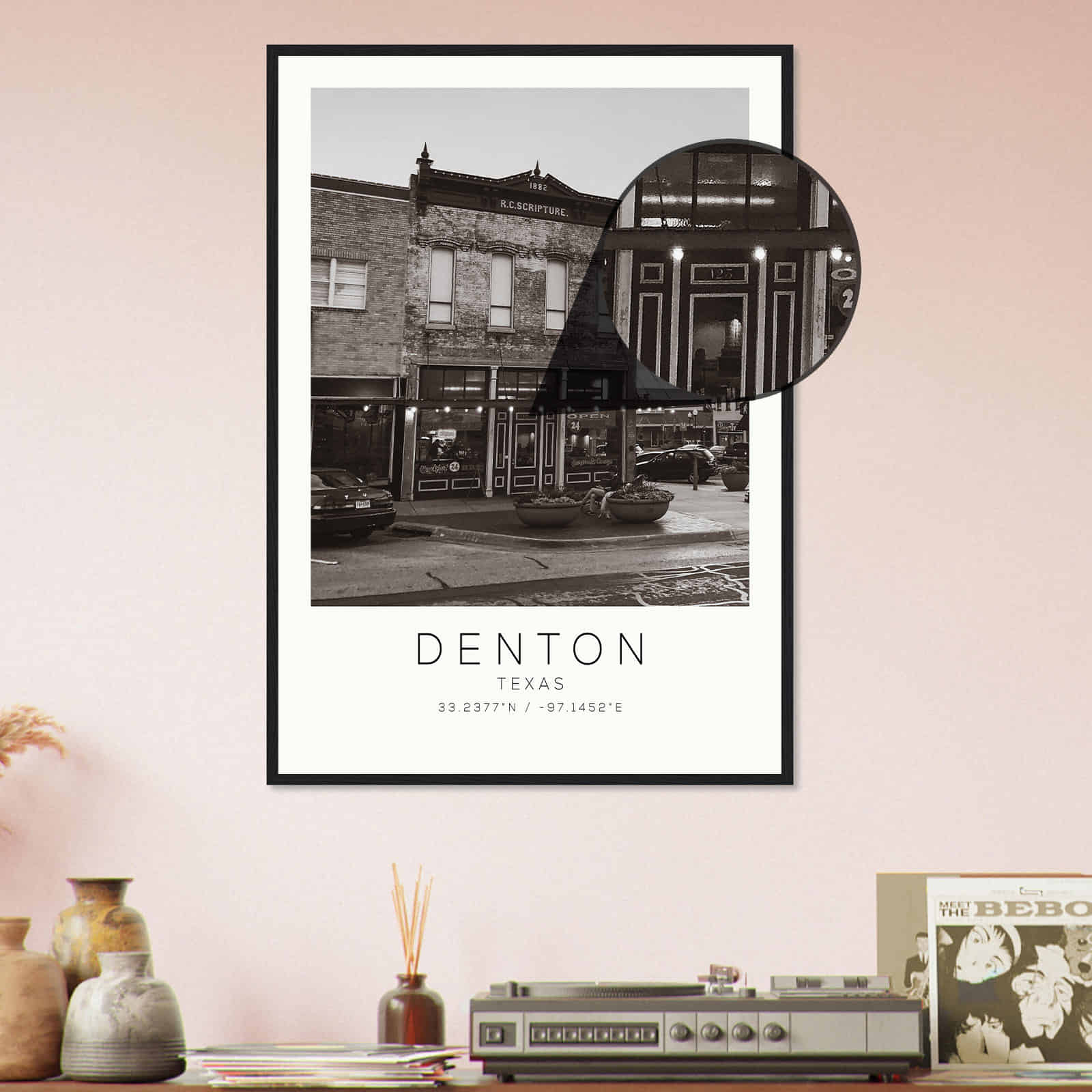 Deerfield Kansas Map Poster, Modern Home Decor Wall Art Print (Copy)