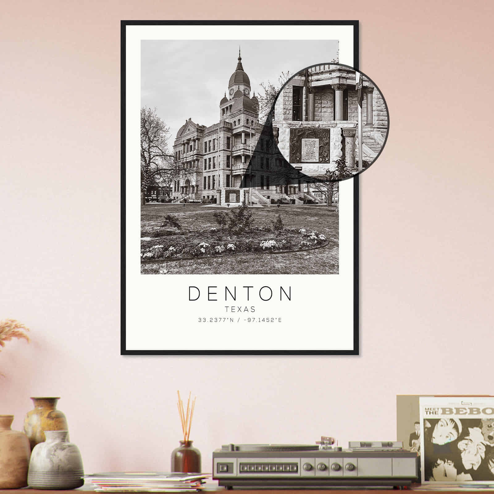 Deerfield Kansas Map Poster, Modern Home Decor Wall Art Print (Copy)