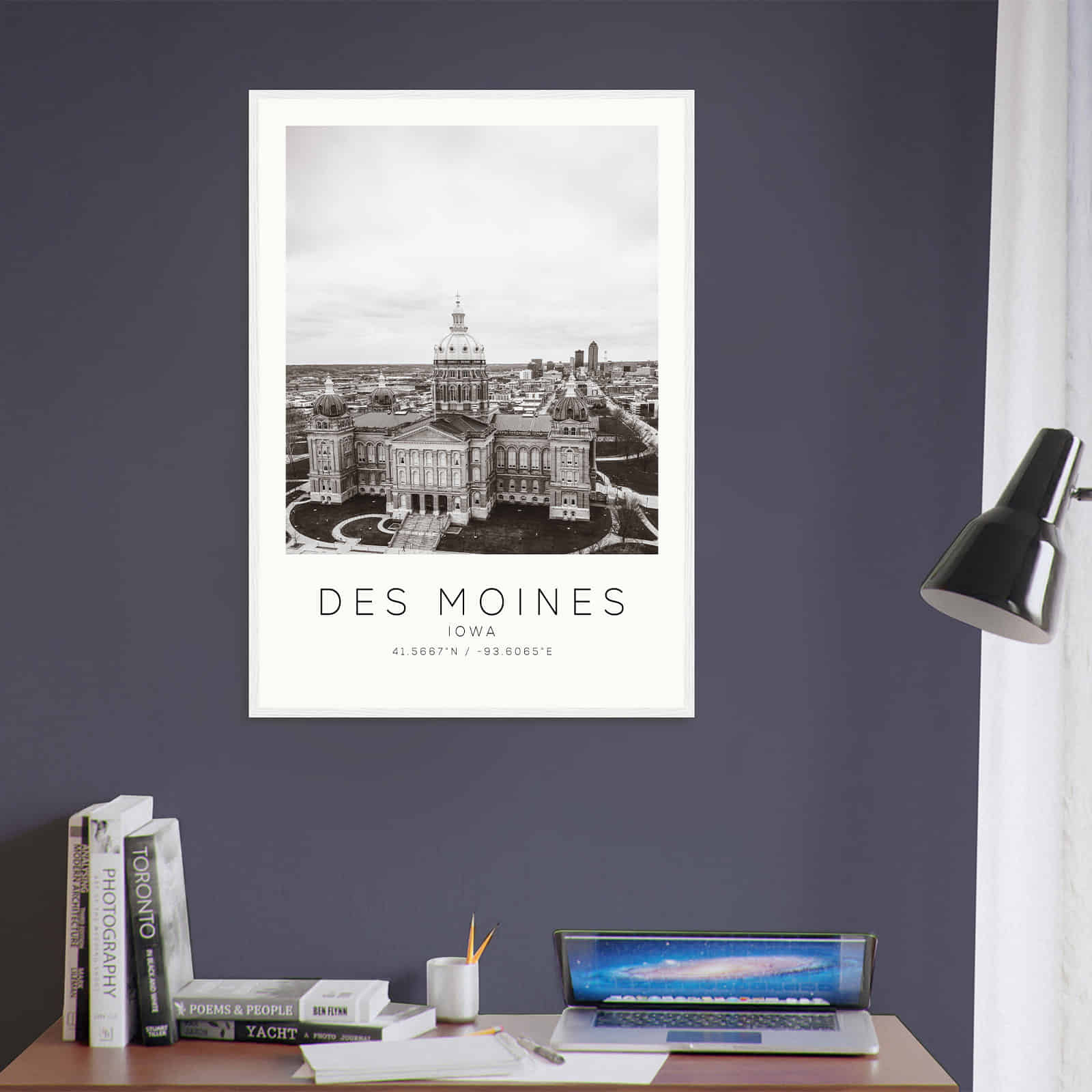 Deerfield Kansas Map Poster, Modern Home Decor Wall Art Print (Copy)