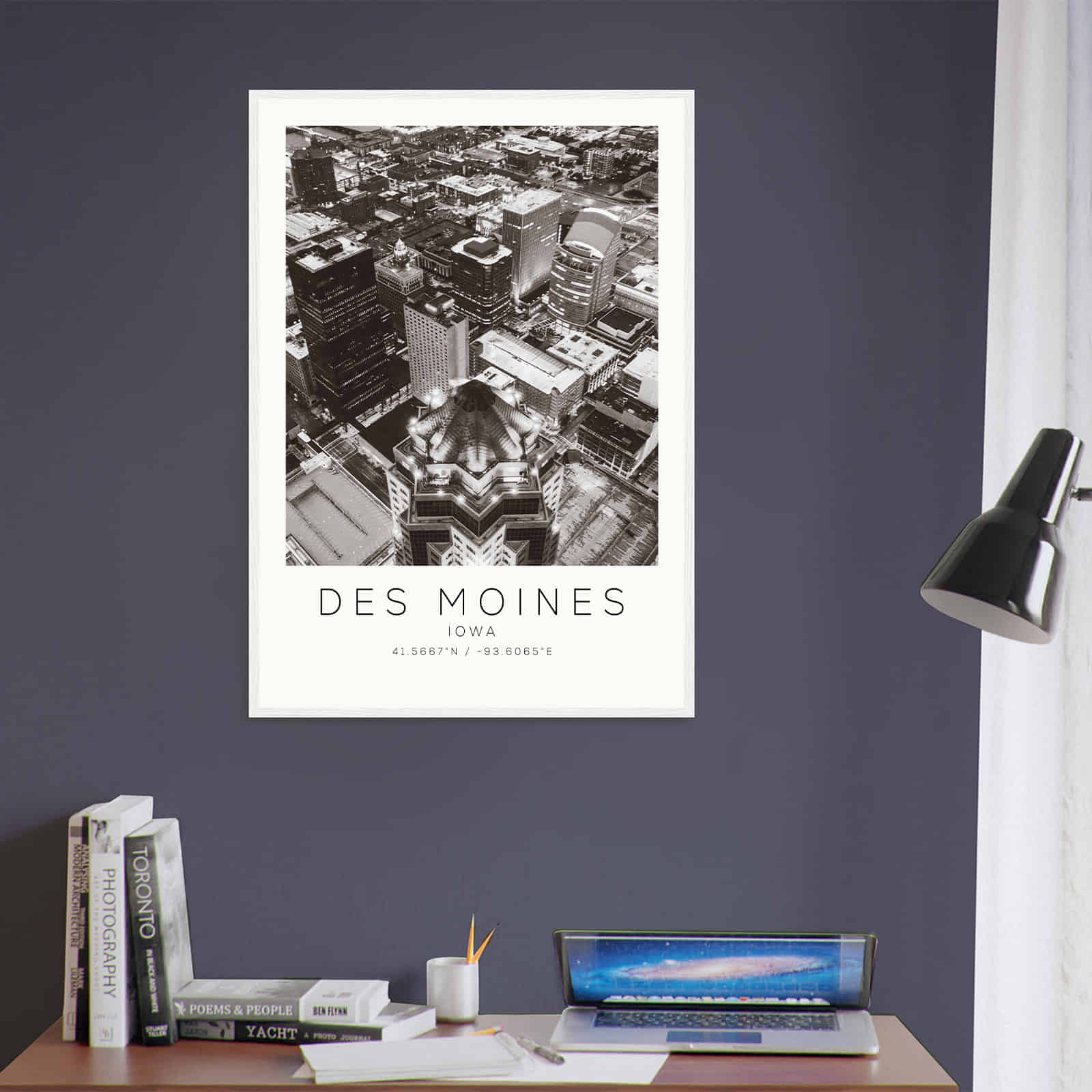 Deerfield Kansas Map Poster, Modern Home Decor Wall Art Print (Copy)